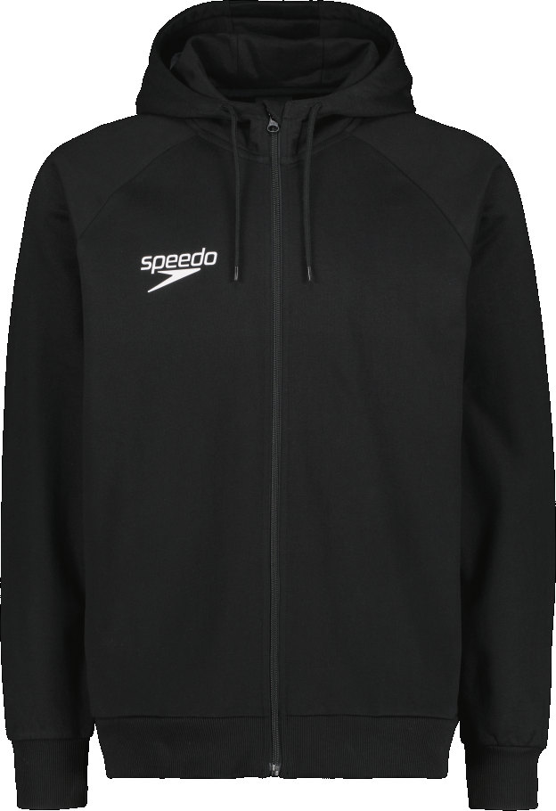Hooded Herren Sportjacke | Schwarz