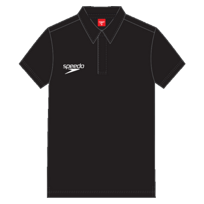 Cotton pique Herren Polo | Schwarz