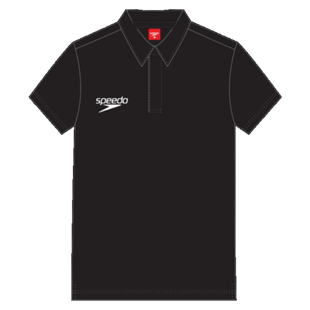 Cotton pique Herren Polo | Schwarz