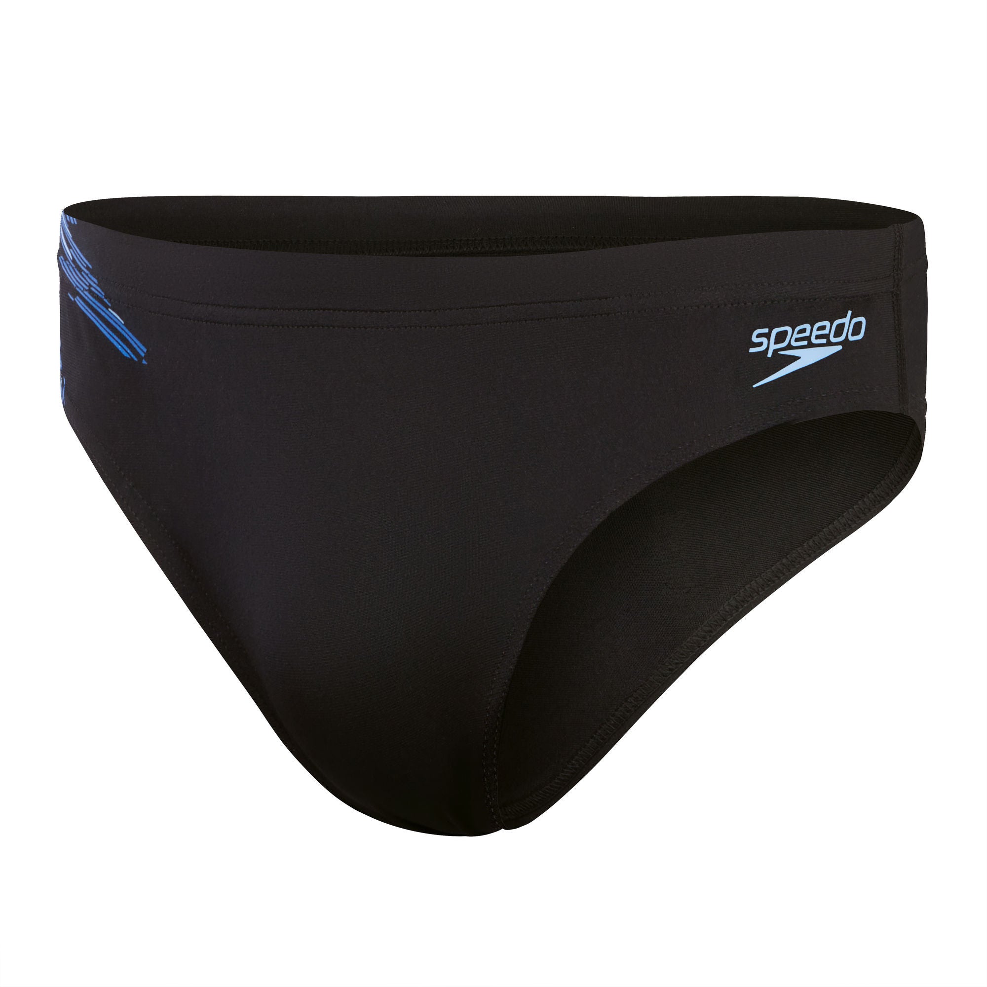 7cm Tech Panel Herren Badeslip | Schwarz