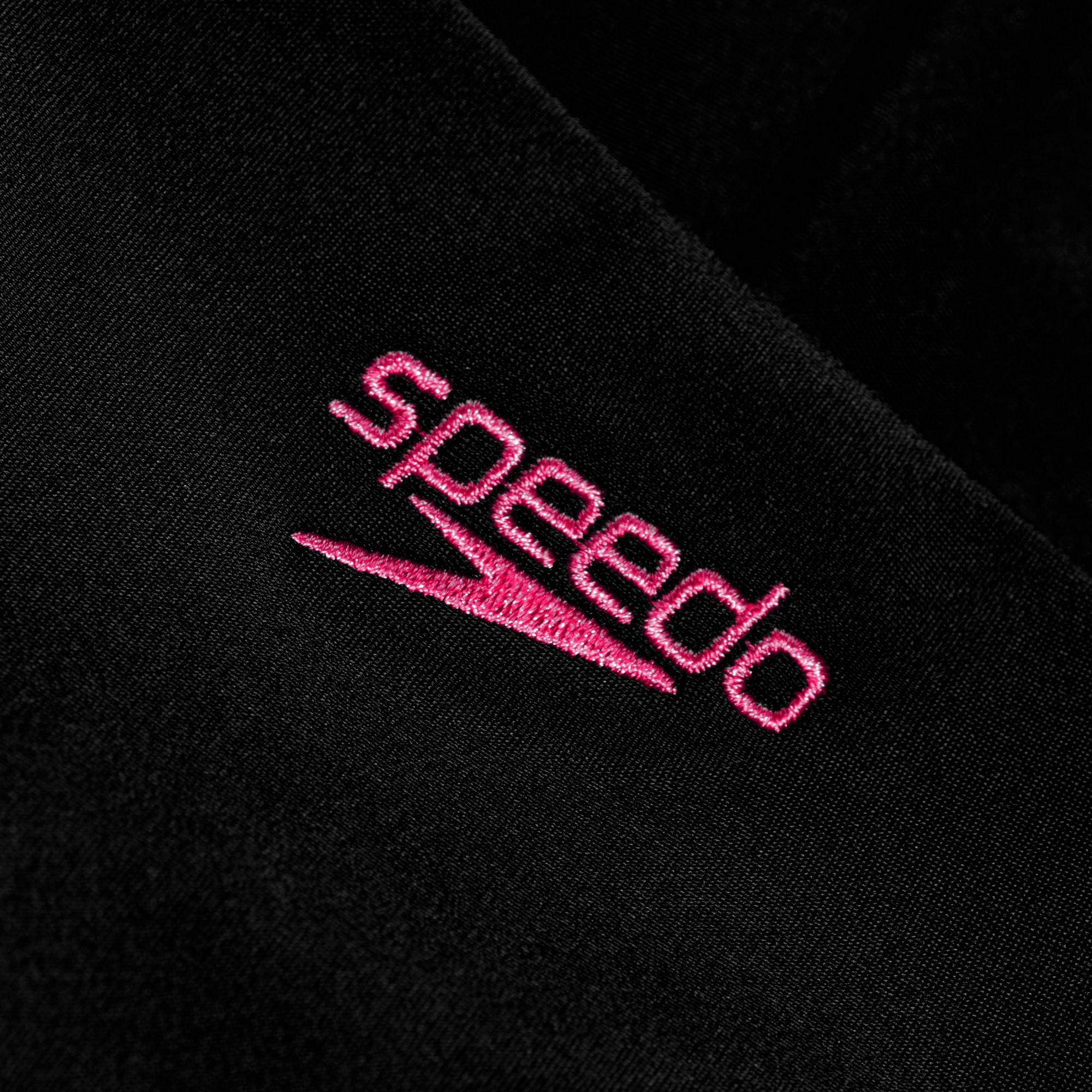 Boom Logo Placement Flyback Mädchen Badeanzug | Schwarz