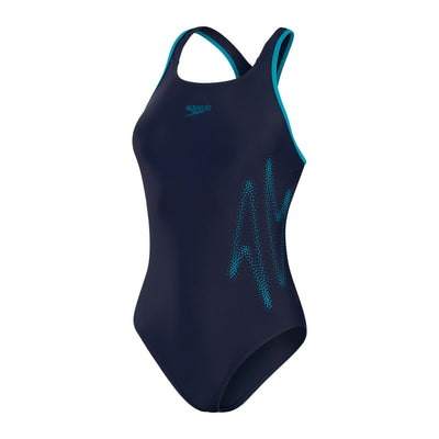 HyperBoom Racerback Damen Badeanzug | Schwarz