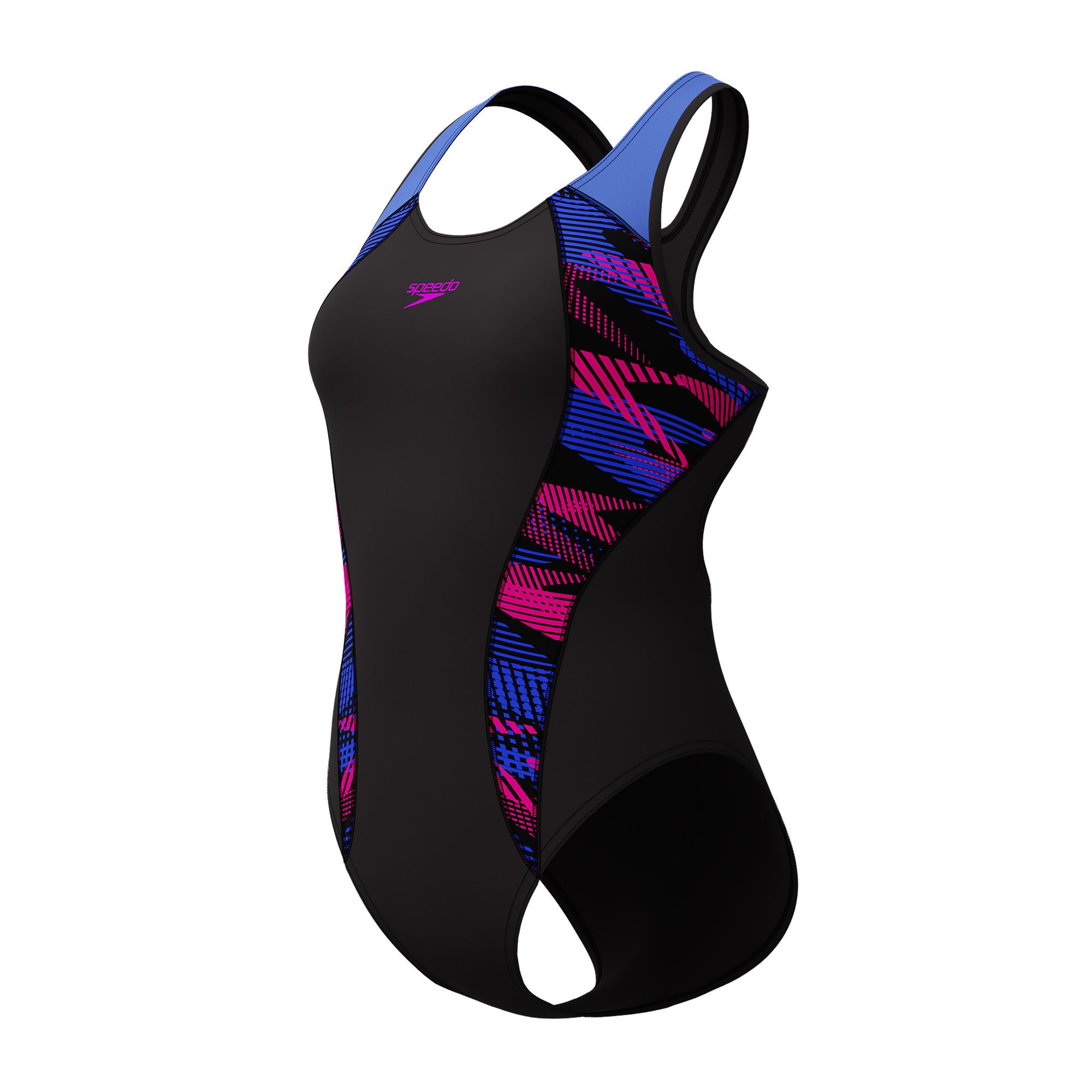 Placement Laneback Damen Badeanzug | Schwarz