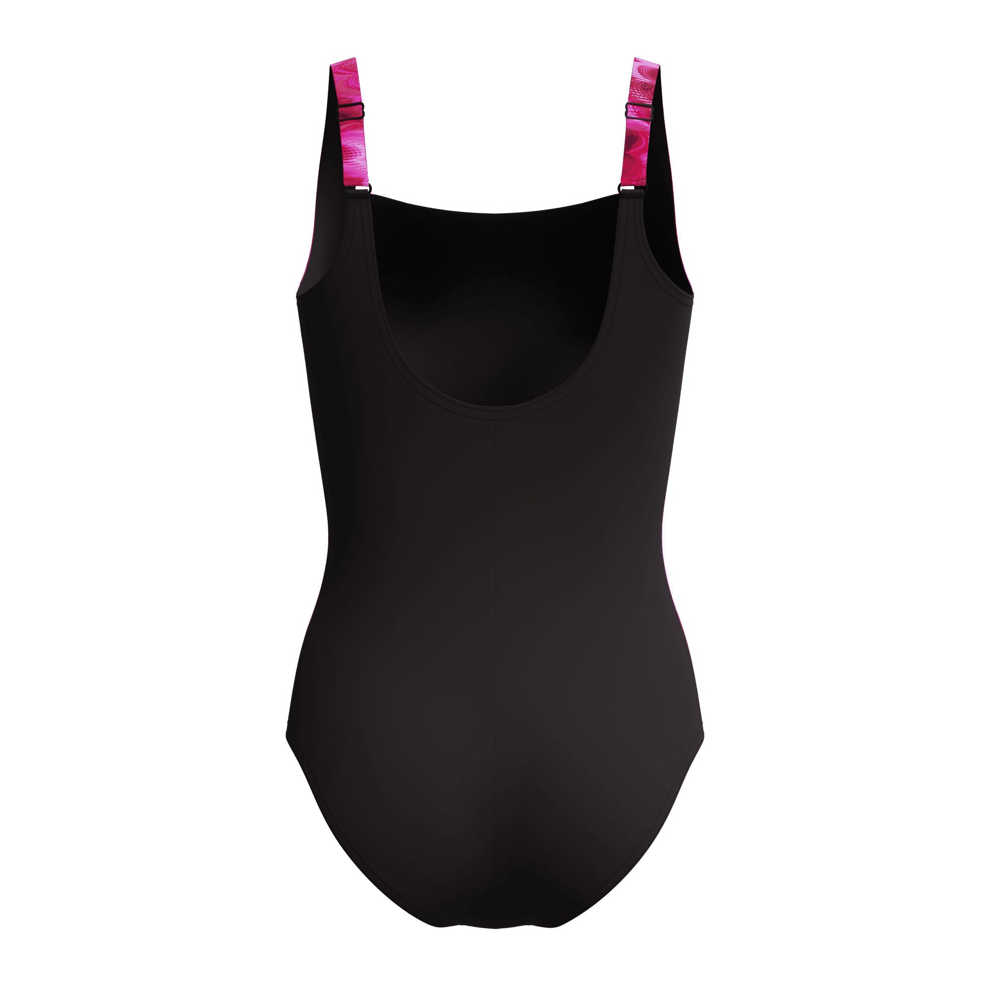 Print Luna Lustre Damen Badeanzug | Schwarz