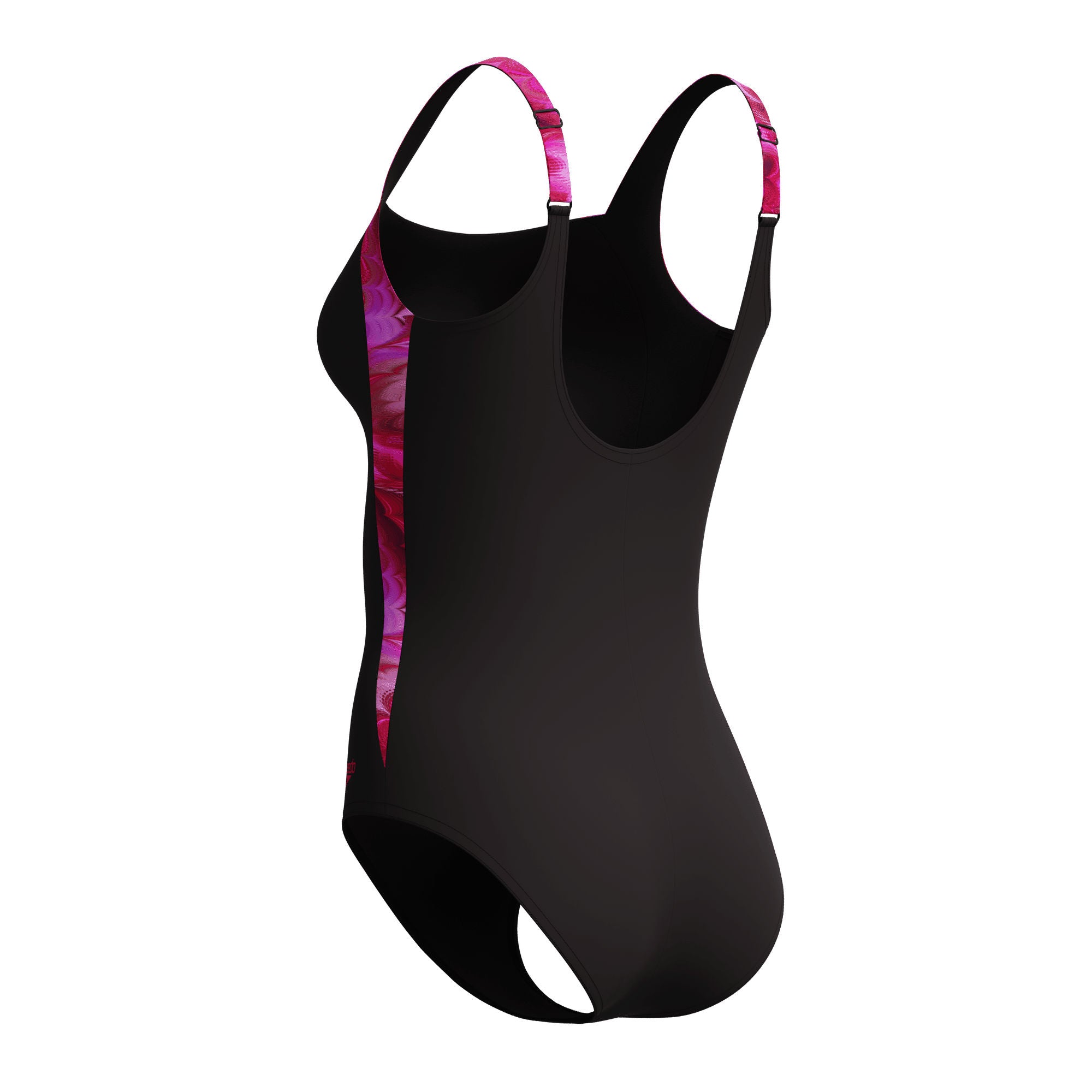 Print Luna Lustre Damen Badeanzug | Schwarz