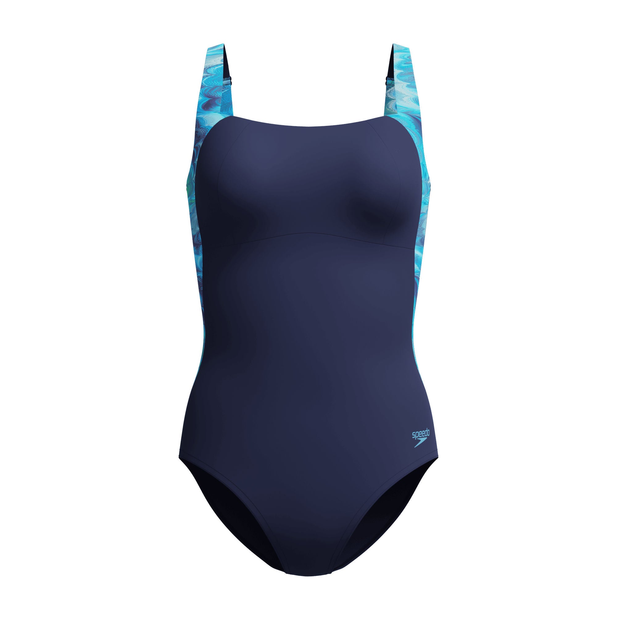 Print Luna Lustre Damen Badeanzug | Navy