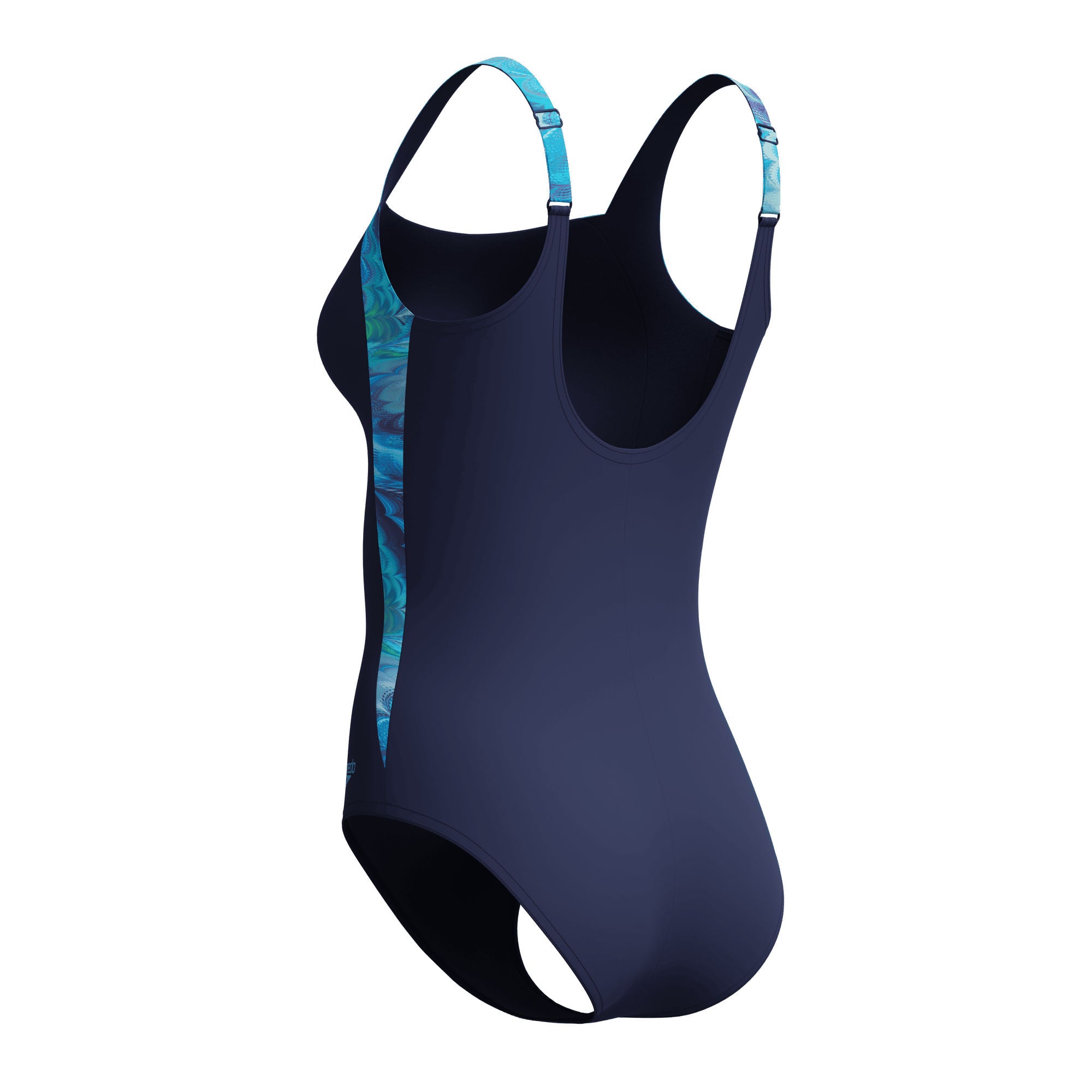 Print Luna Lustre Damen Badeanzug | Navy
