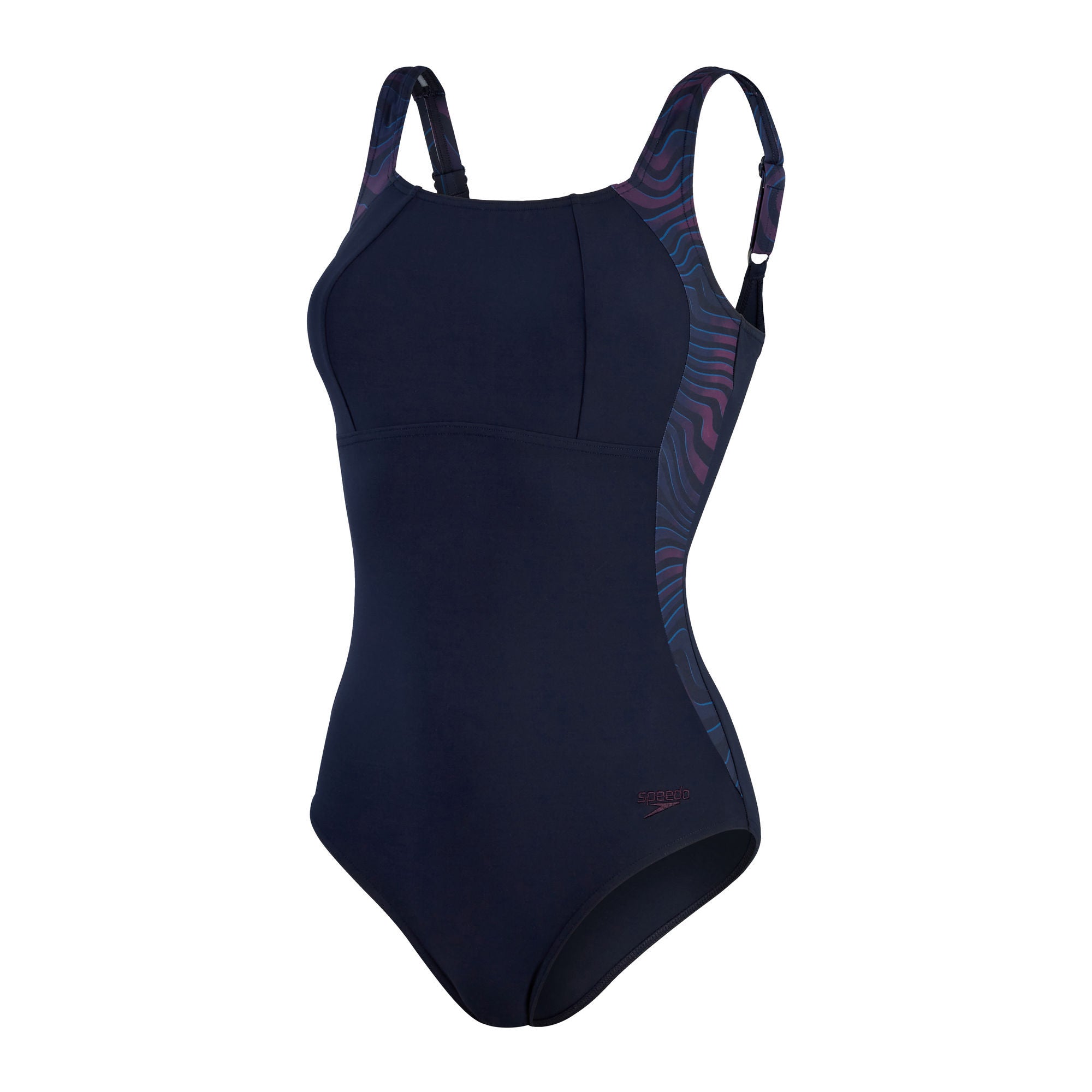 Luna Lustre Printed Shaping Damen Badeanzug | Blau