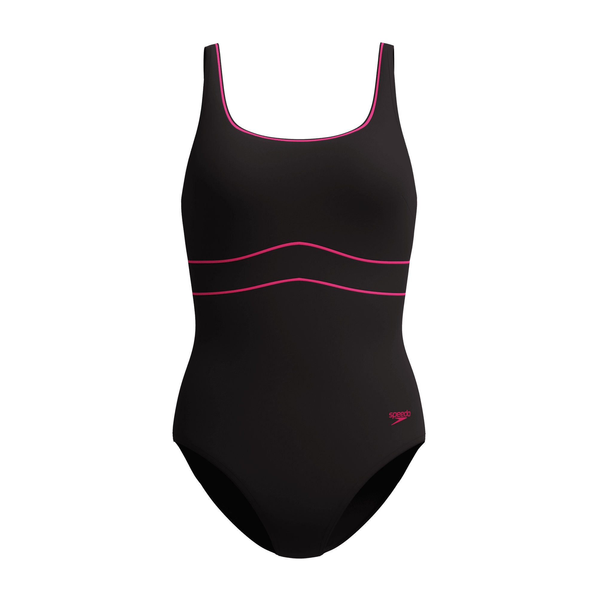 Solid Contour Eclipse Damen Badeanzug | Schwarz