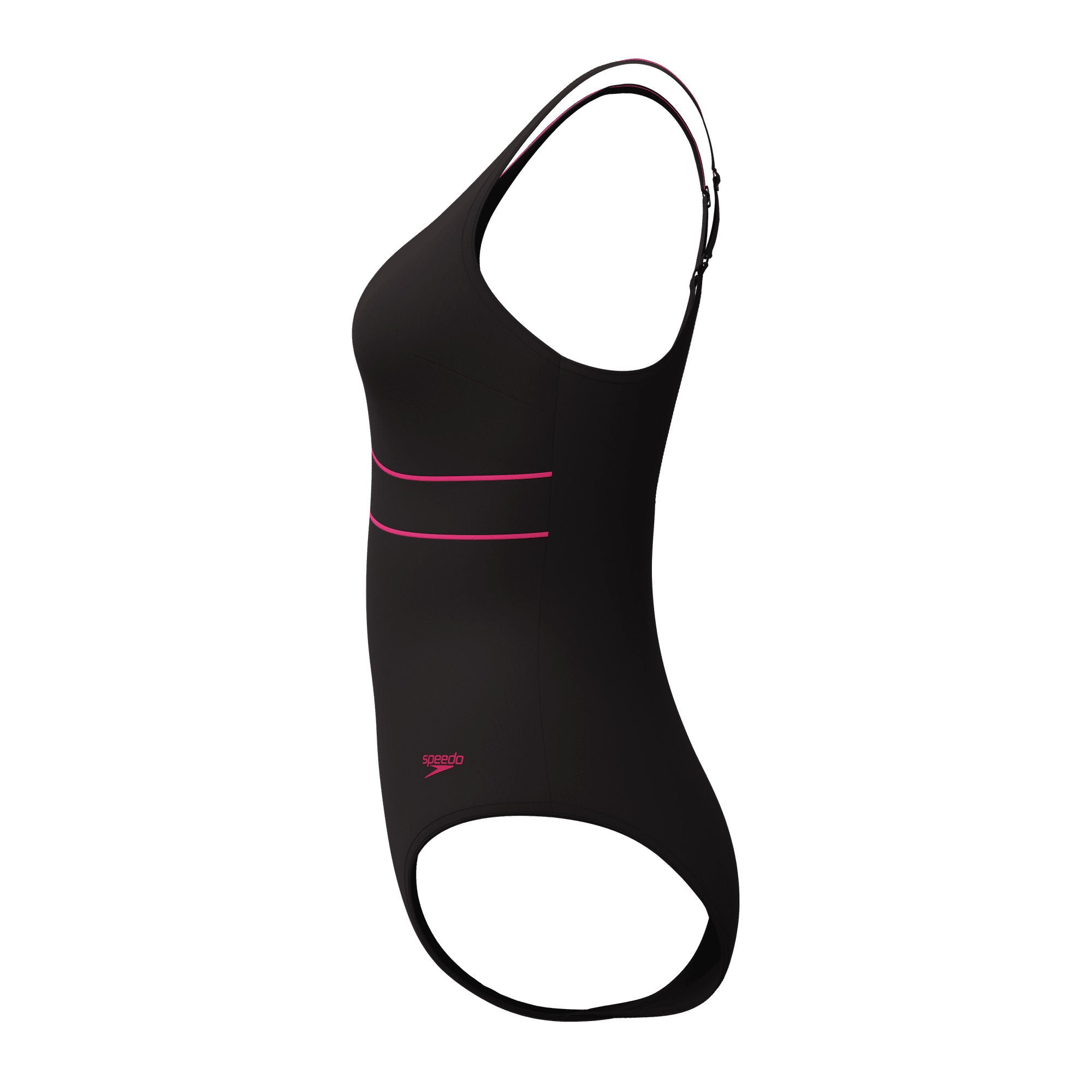 Solid Contour Eclipse Damen Badeanzug | Schwarz