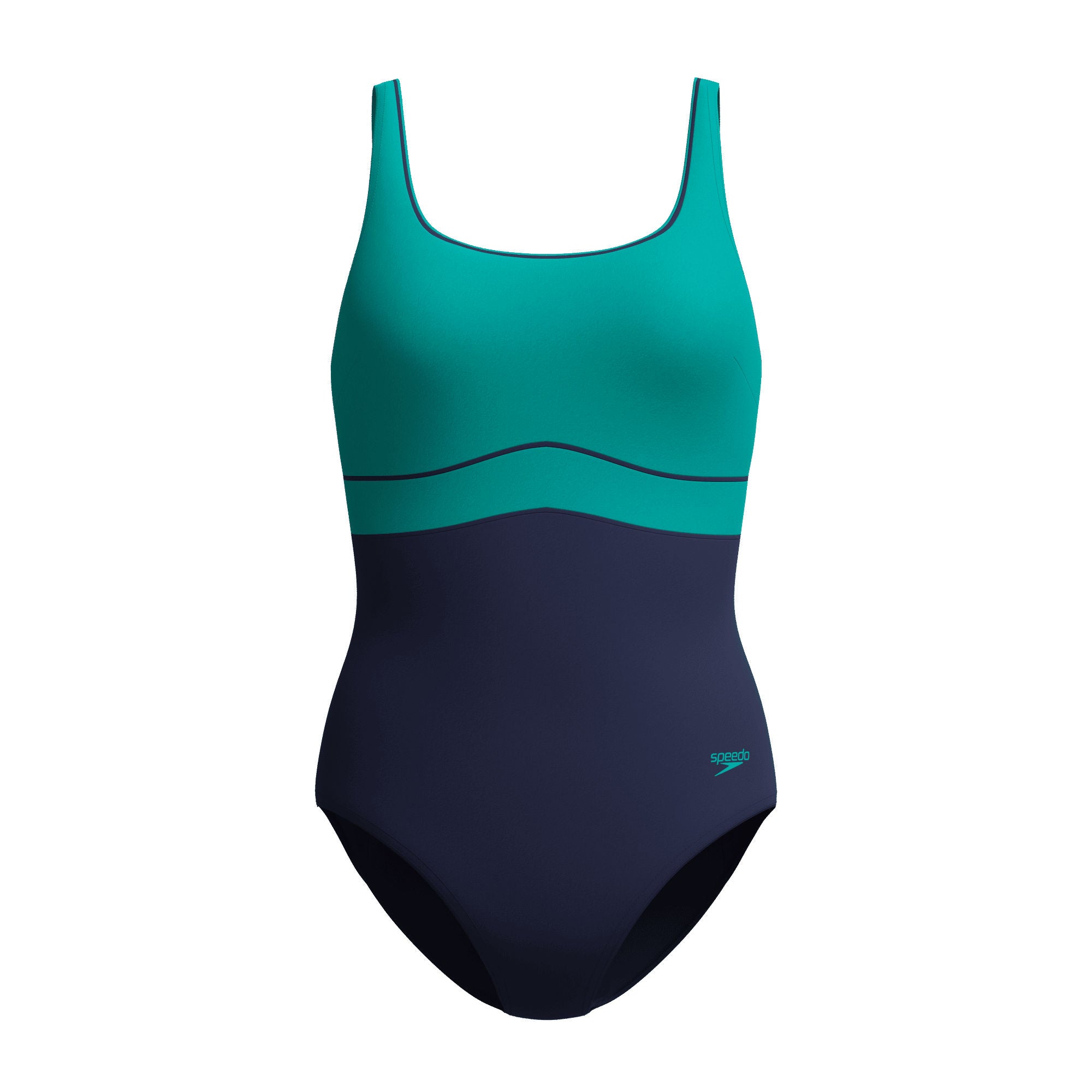 Solid Contour Eclipse Damen Badeanzug | Grün