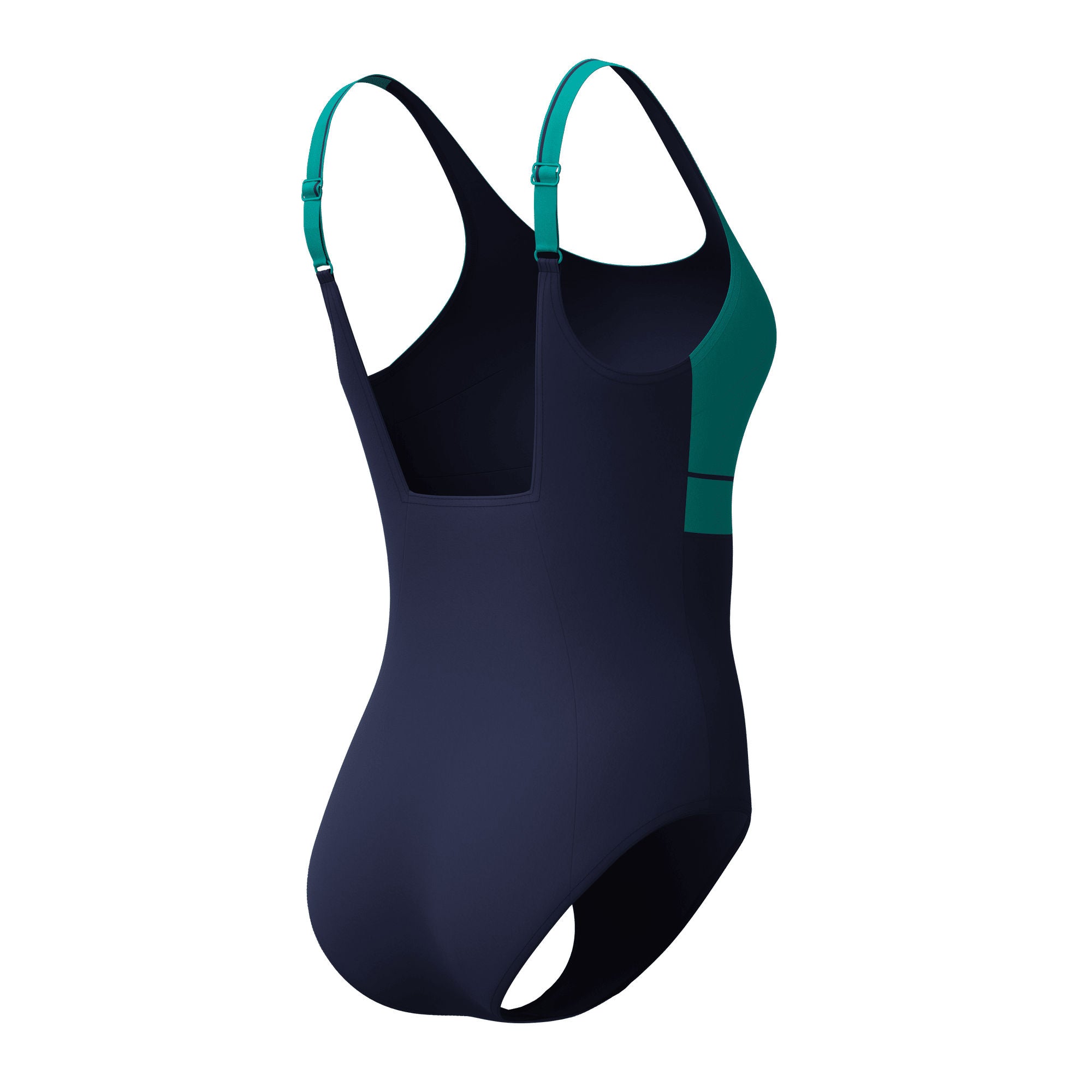 Solid Contour Eclipse Damen Badeanzug | Grün