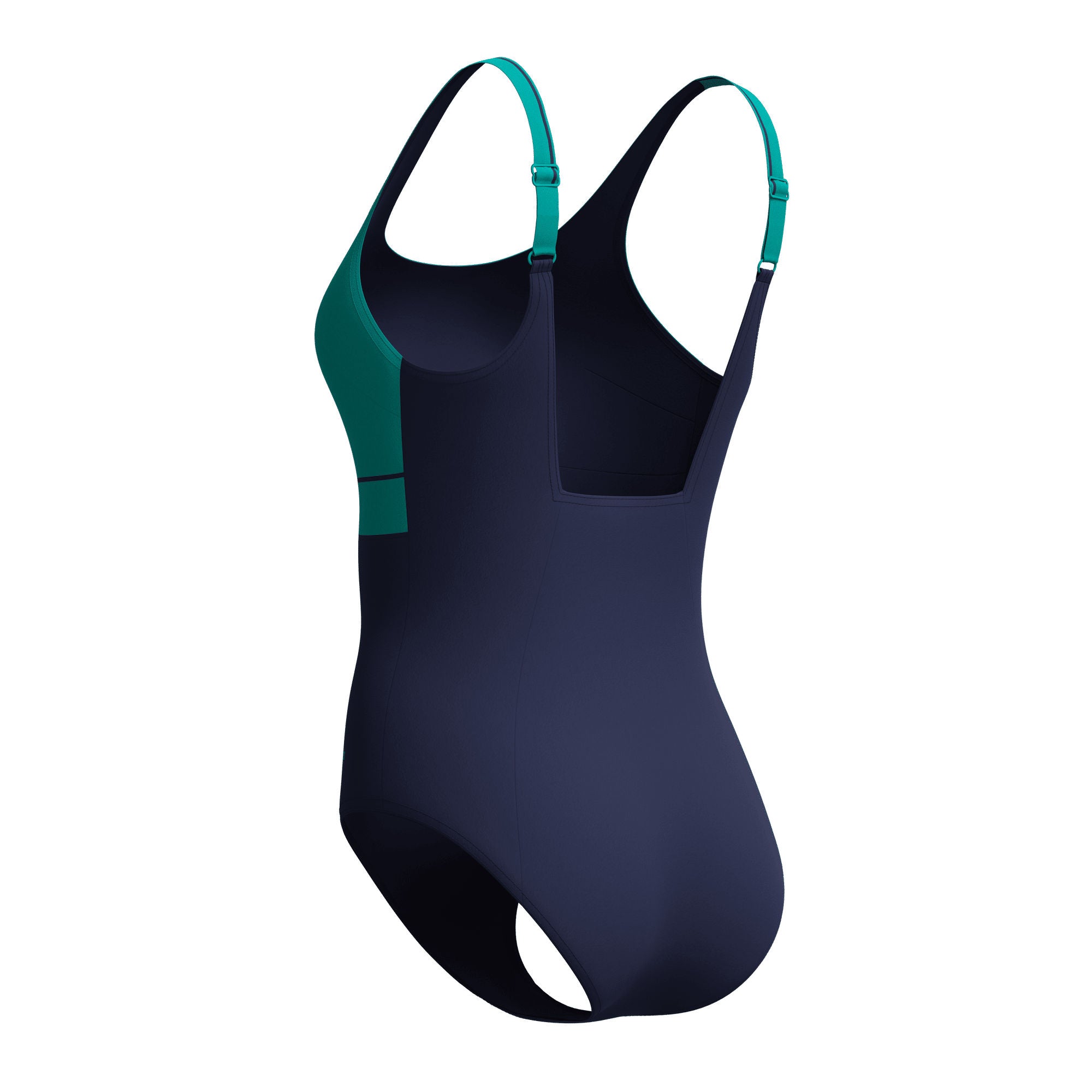 Solid Contour Eclipse Damen Badeanzug | Grün