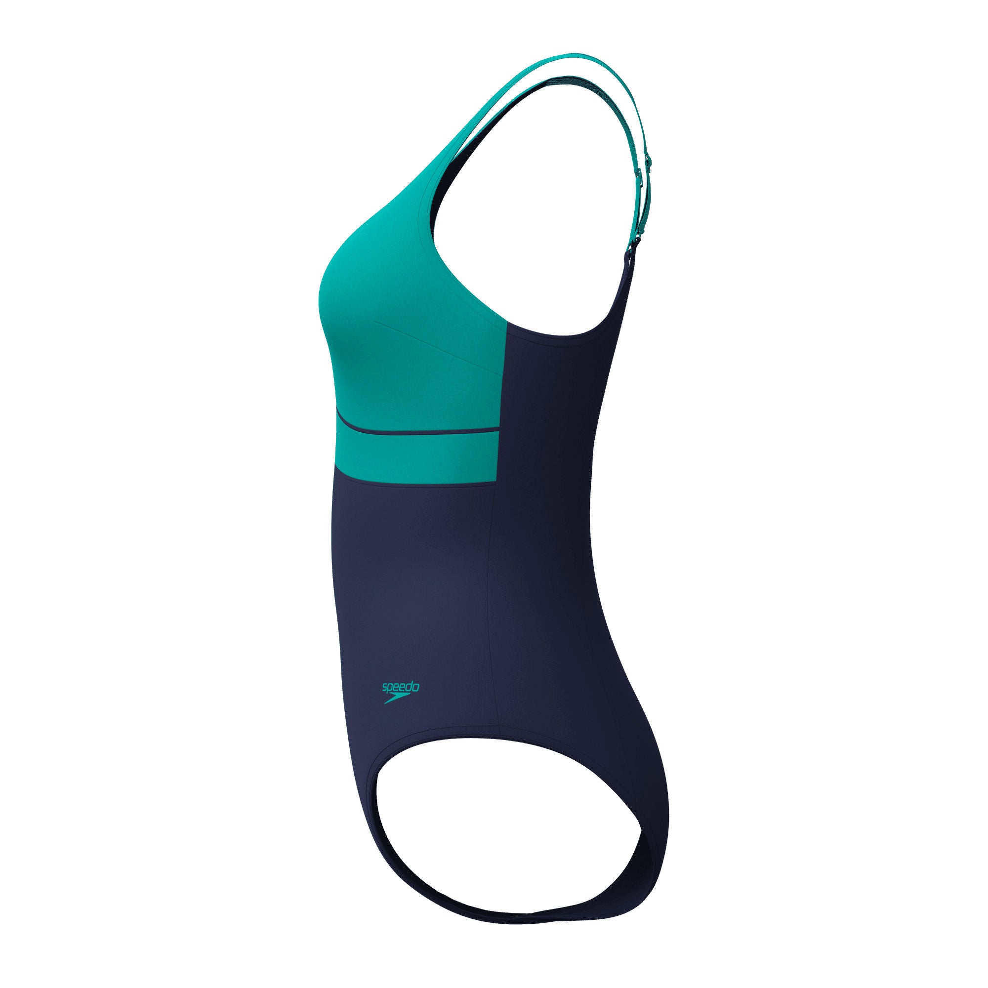Solid Contour Eclipse Damen Badeanzug | Grün