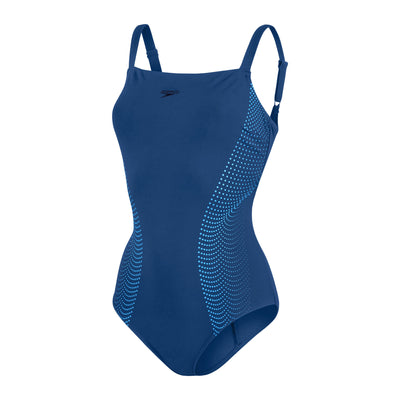 Crystal Lux Printed Shaping Damen Badeanzug | Blau