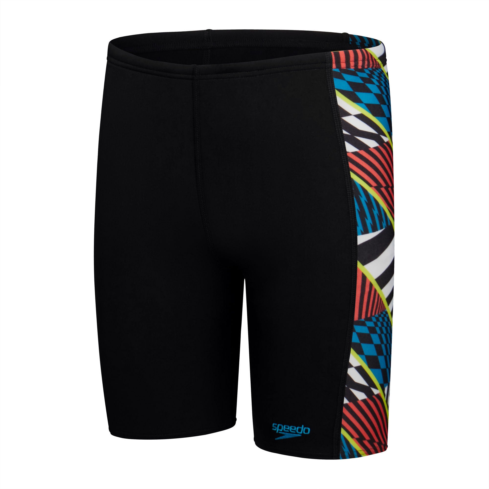 Digital Panel Jungen Badehose | Schwarz
