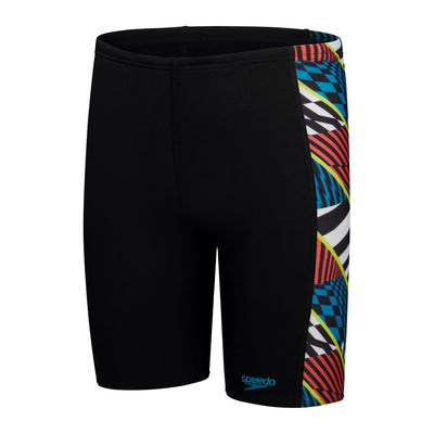 Digital Panel Jungen Badehose | Schwarz