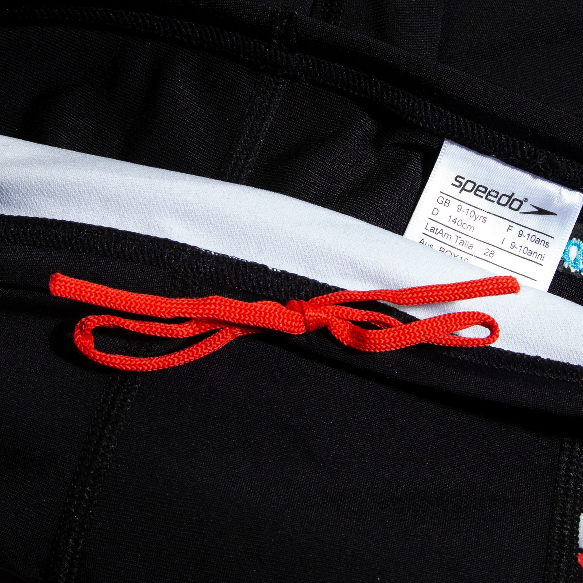 Digital Panel Jungen Badehose | Schwarz