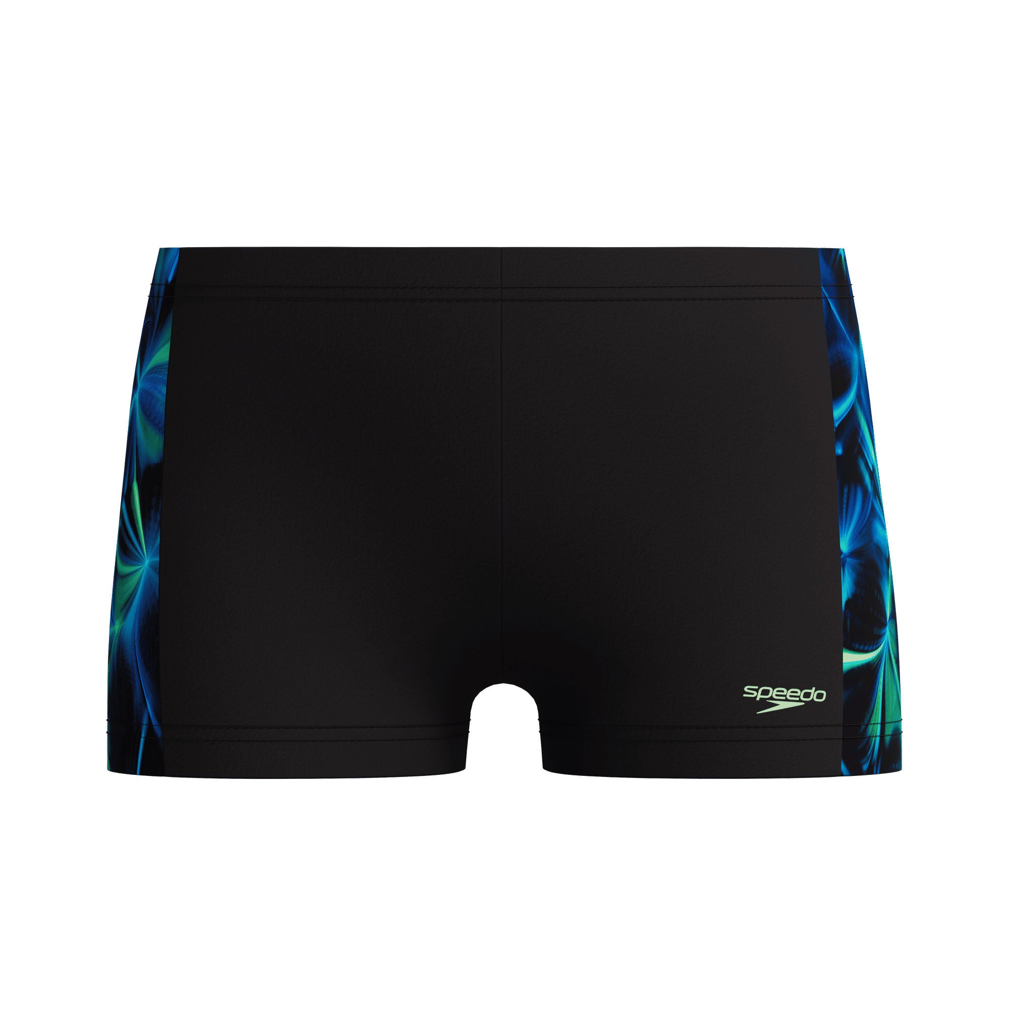 Print Panel Jungen Aquashorts | Schwarz