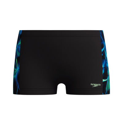 Print Panel Jungen Aquashorts | Schwarz
