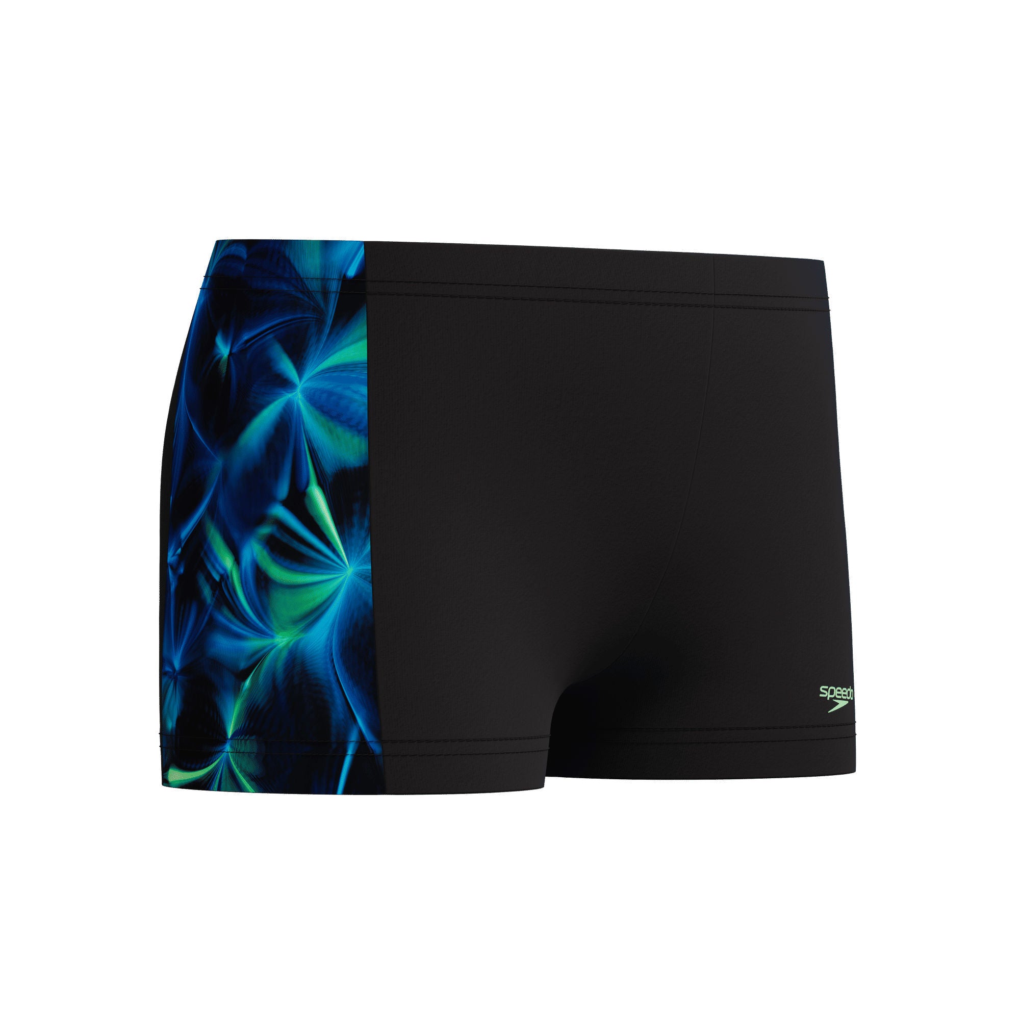 Print Panel Jungen Aquashorts | Schwarz