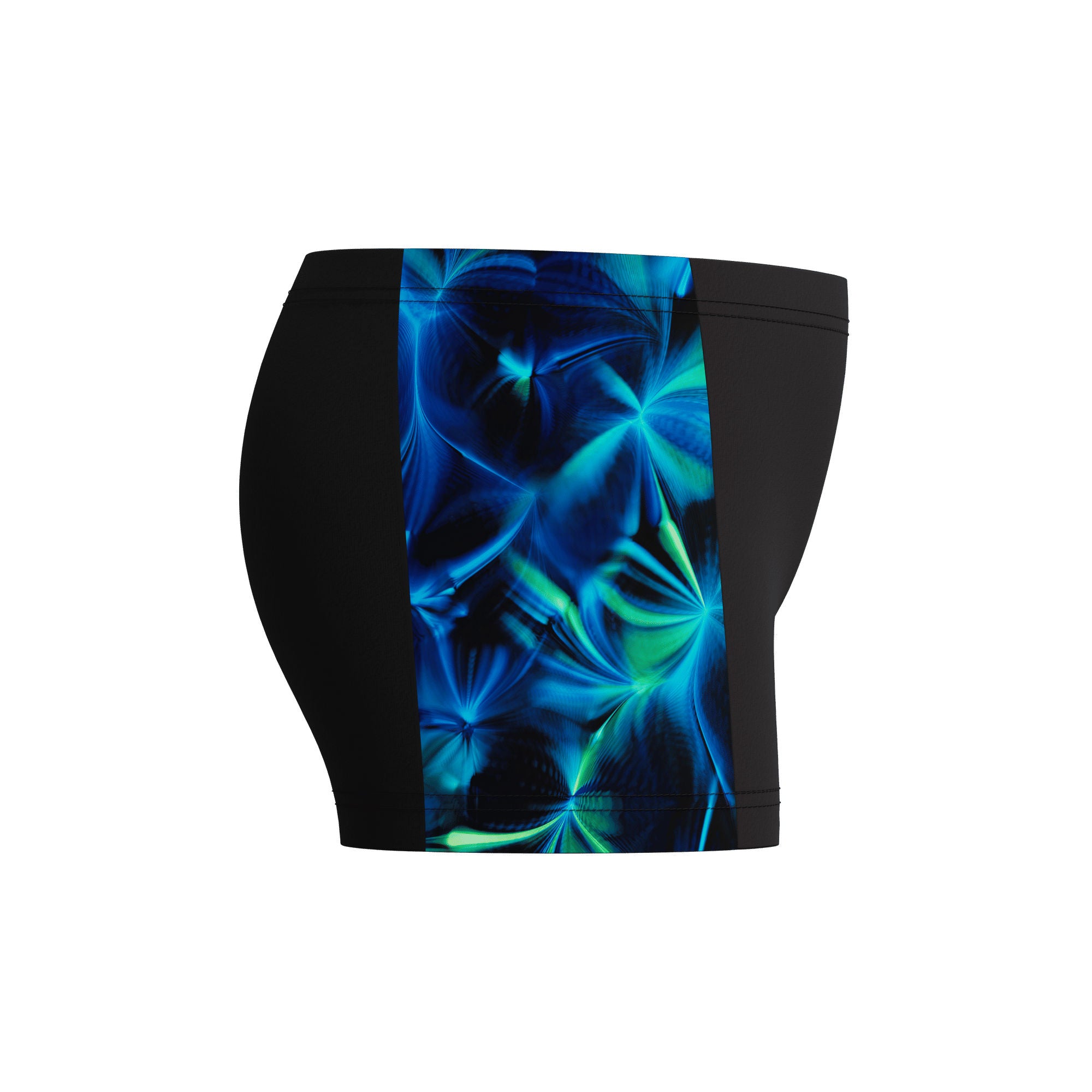 Print Panel Jungen Aquashorts | Schwarz