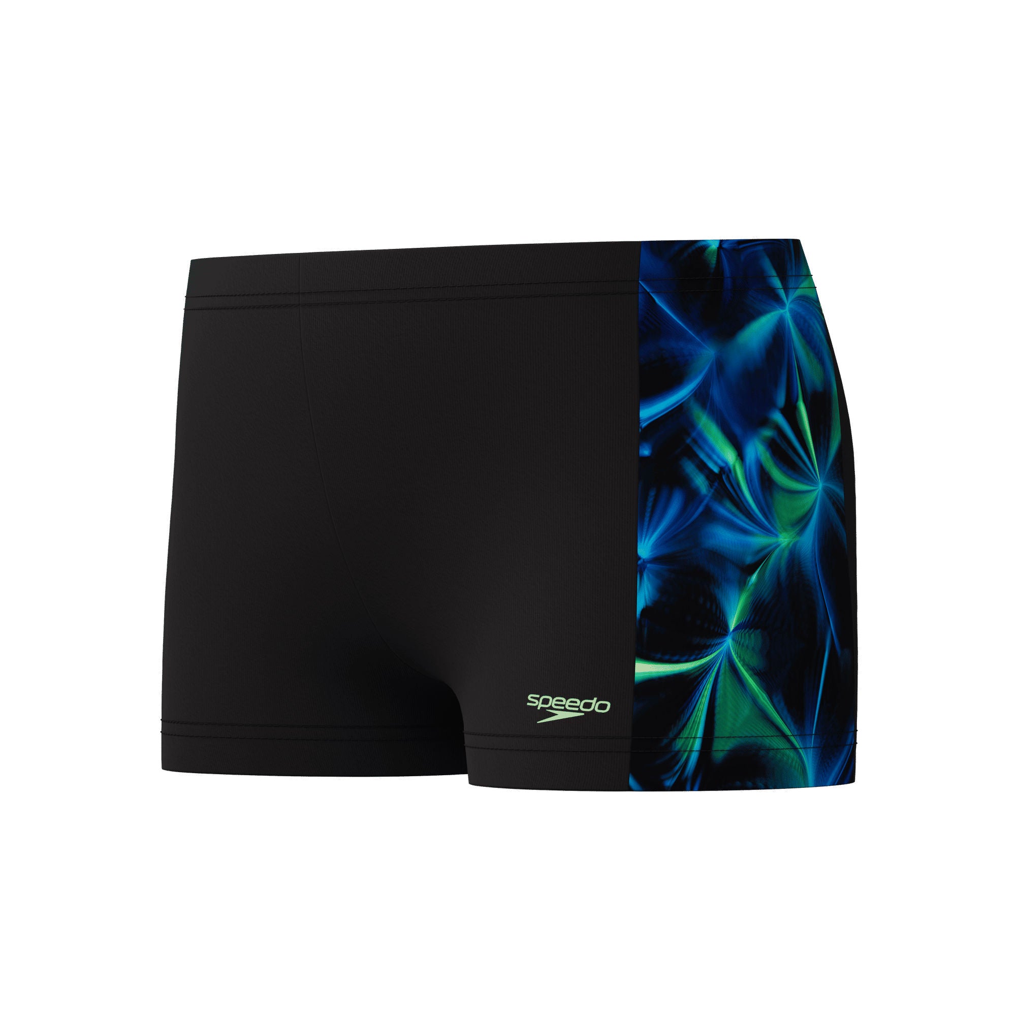 Print Panel Jungen Aquashorts | Schwarz