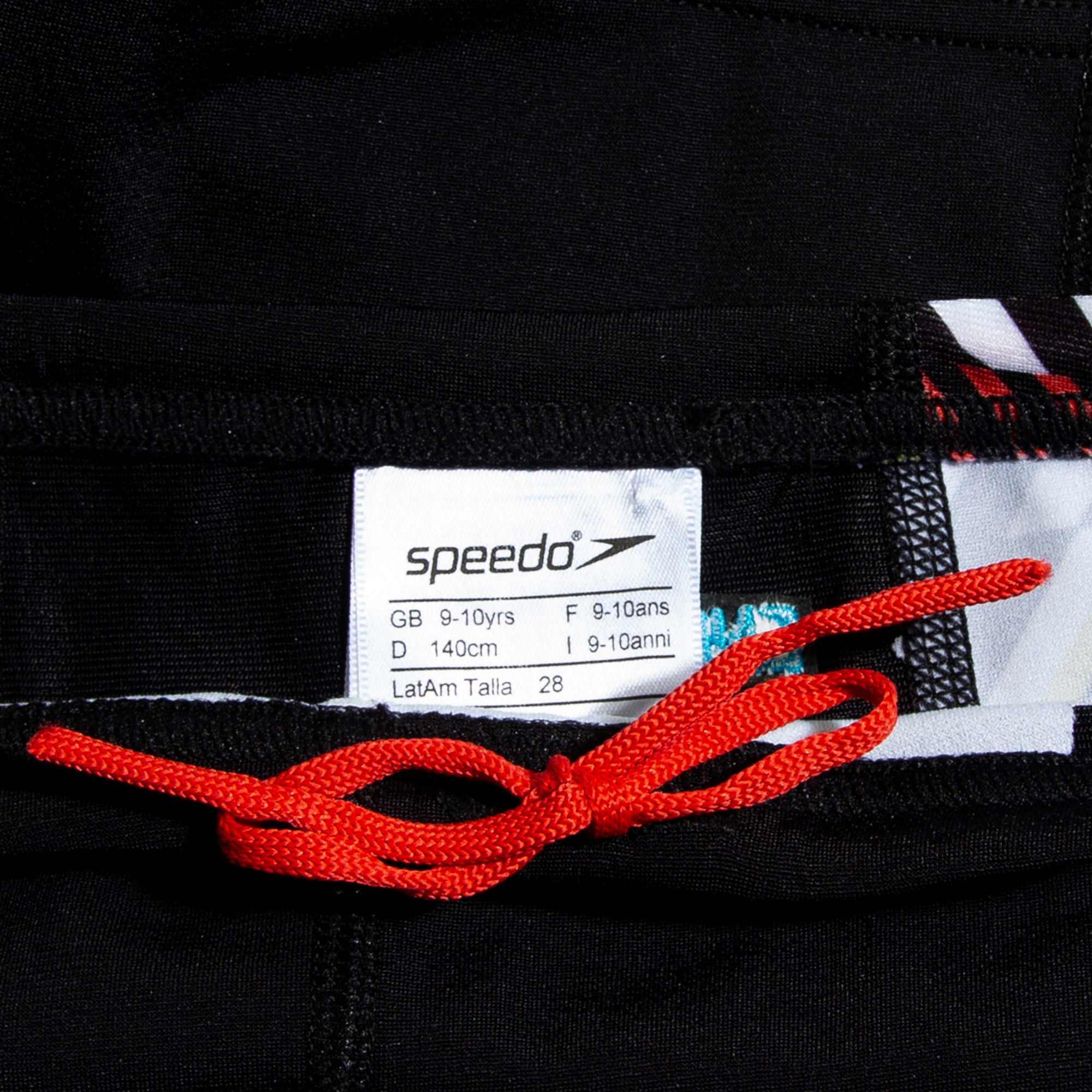 Digital Panel Jungen Badehose | Schwarz