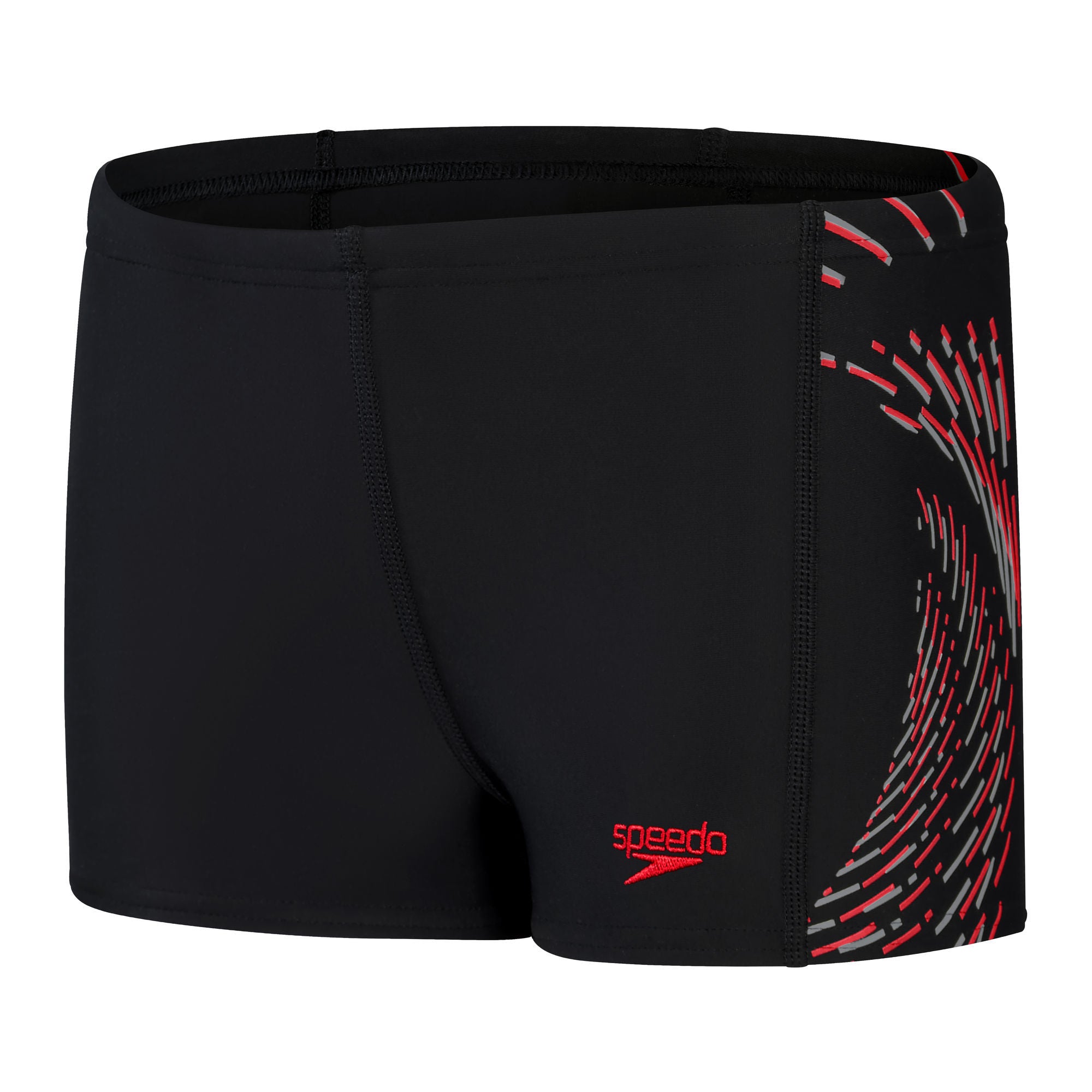 Plastisol Placement Jungen Aquashorts | Schwarz