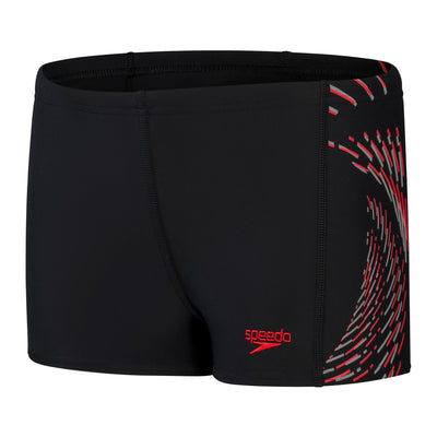 Plastisol Placement Jungen Aquashorts | Schwarz