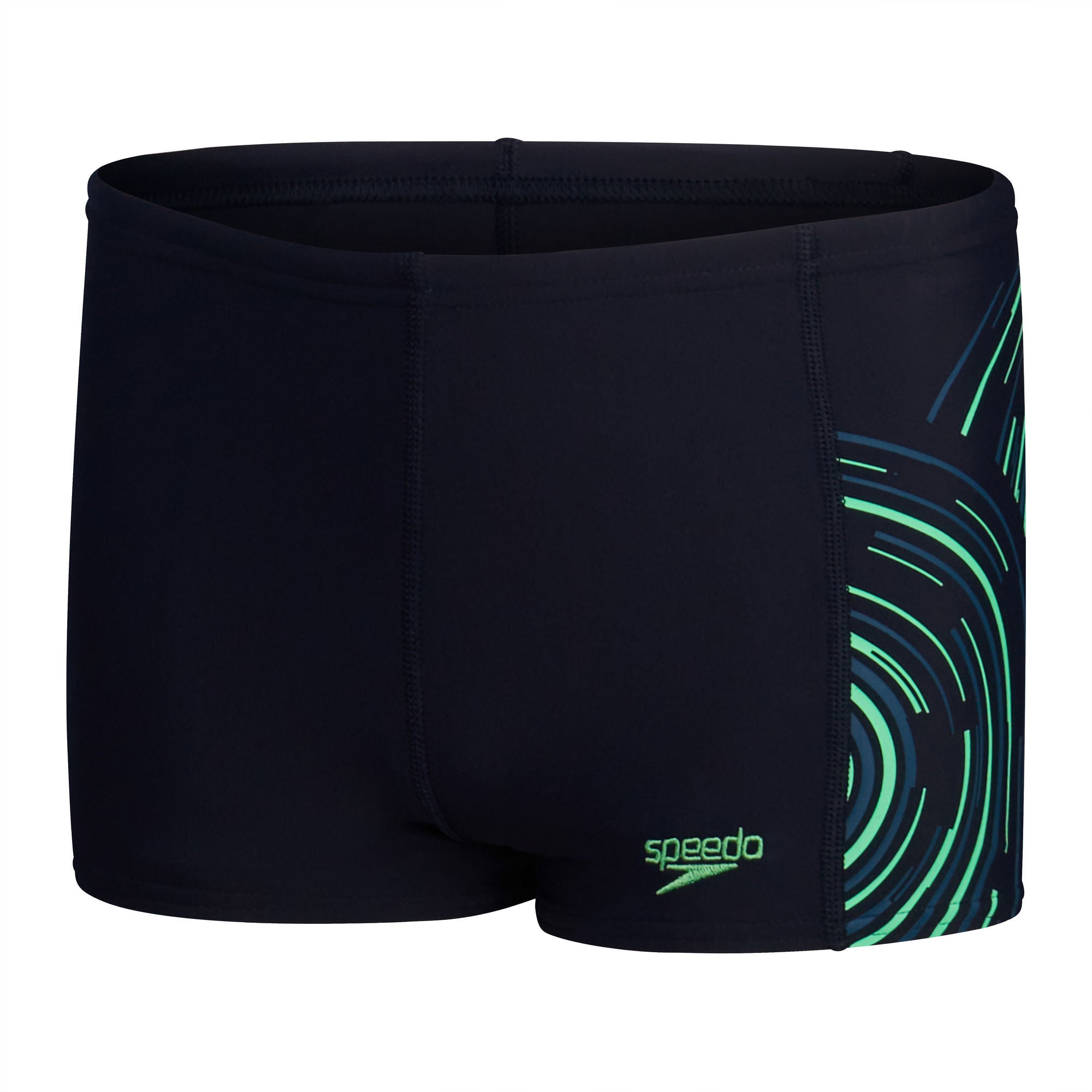 Plastisol Placement Jungen Badehose | Navy