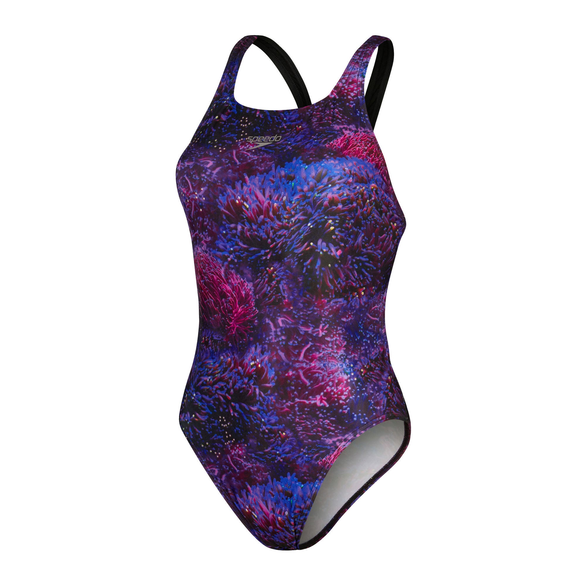 Allover Digital Leaderback Damen Badeanzug | Mehrfarbig