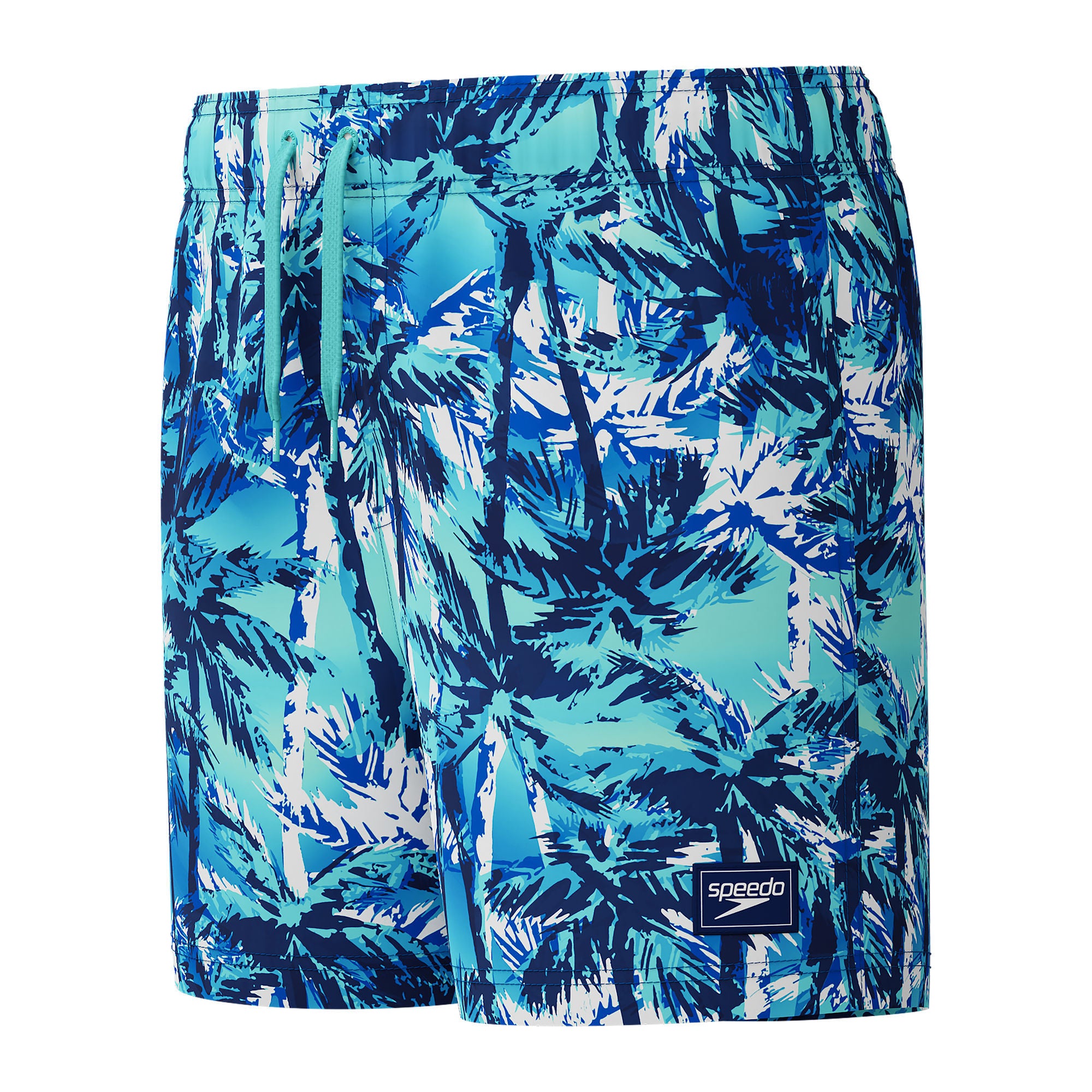 Digi Printed Jungen Badeshorts | Blau
