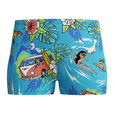 Learn to Swim Digital Allover Jungen | Blau