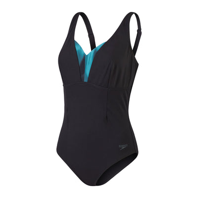 Shaping Printed OpusGem DD+ Damen Badeanzug | Schwarz