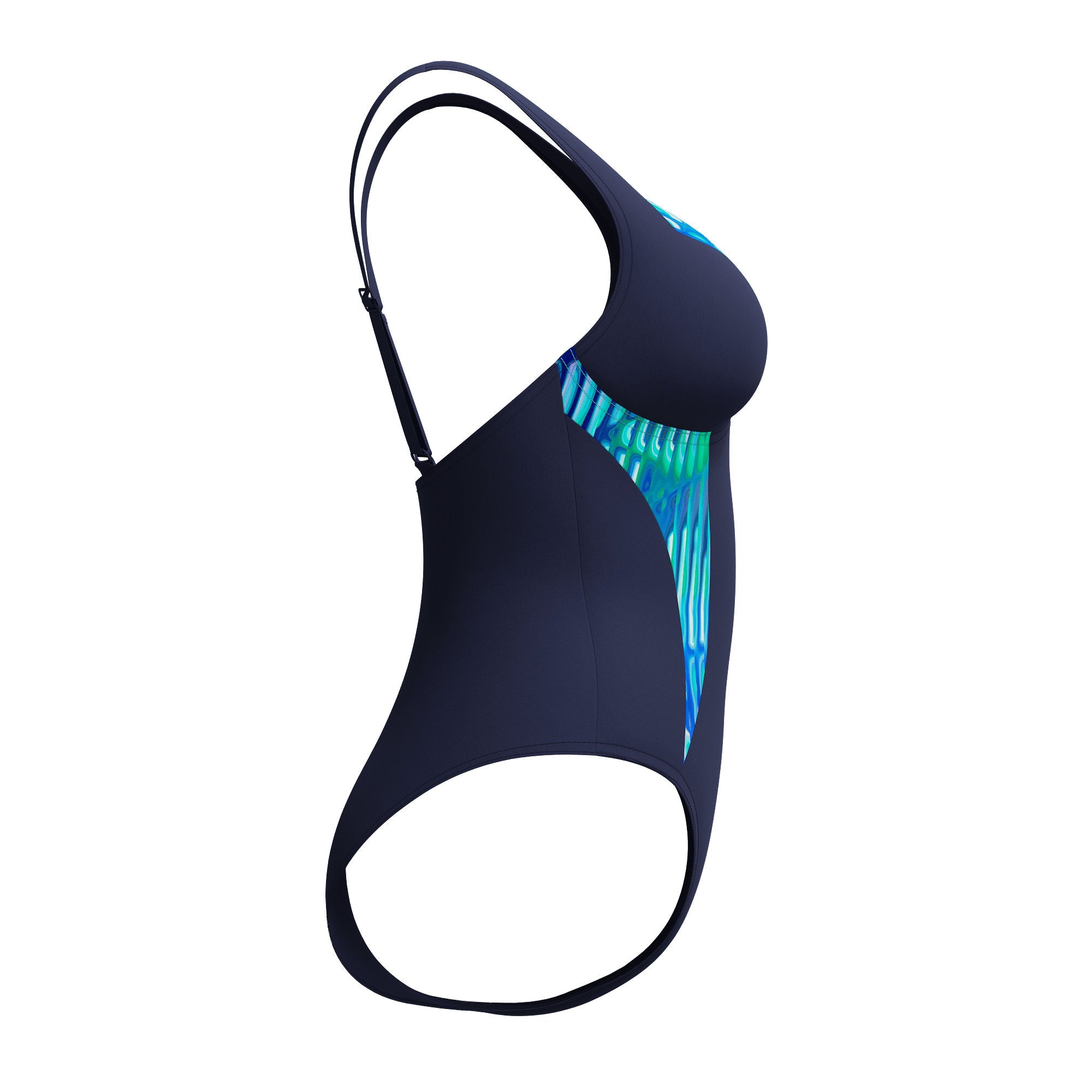 Printed Lunaelustre Damen Badeanzug | Blau
