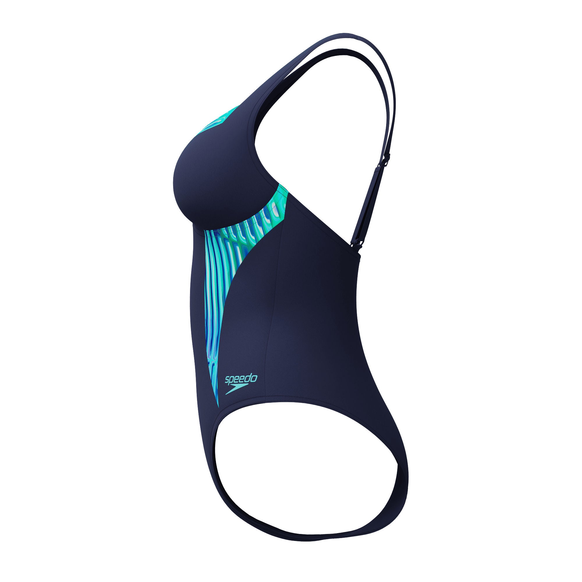 Printed Lunaelustre Damen Badeanzug | Blau