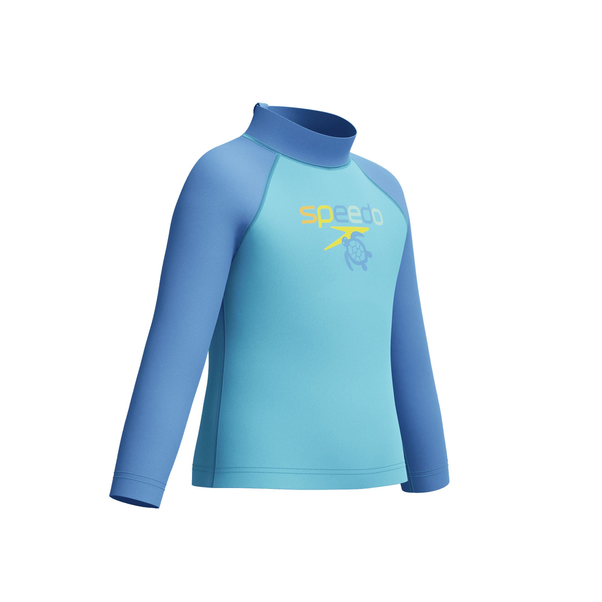 Long Sleeve Print Rash Guard Jungen | Blau
