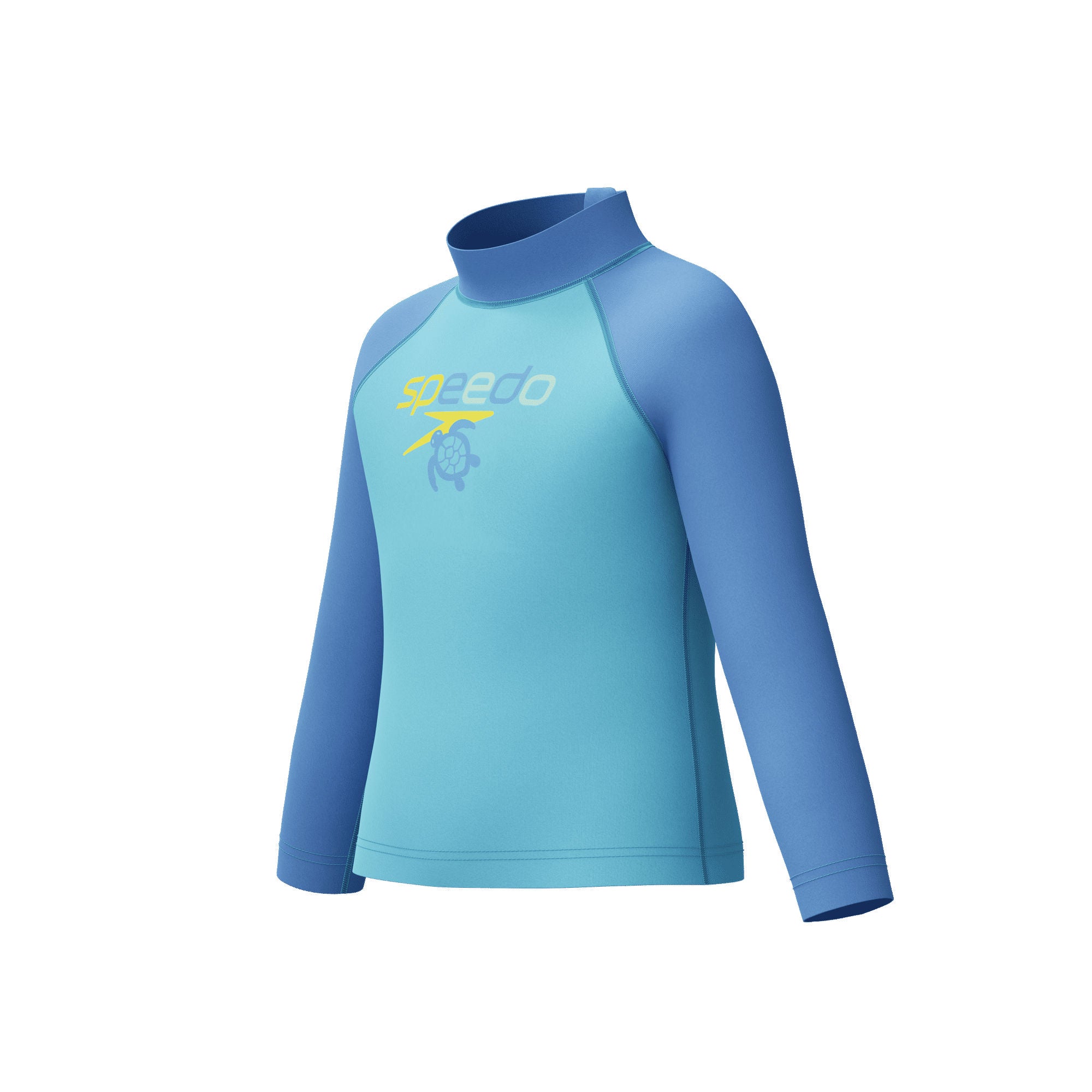 Long Sleeve Print Rash Guard Jungen | Blau