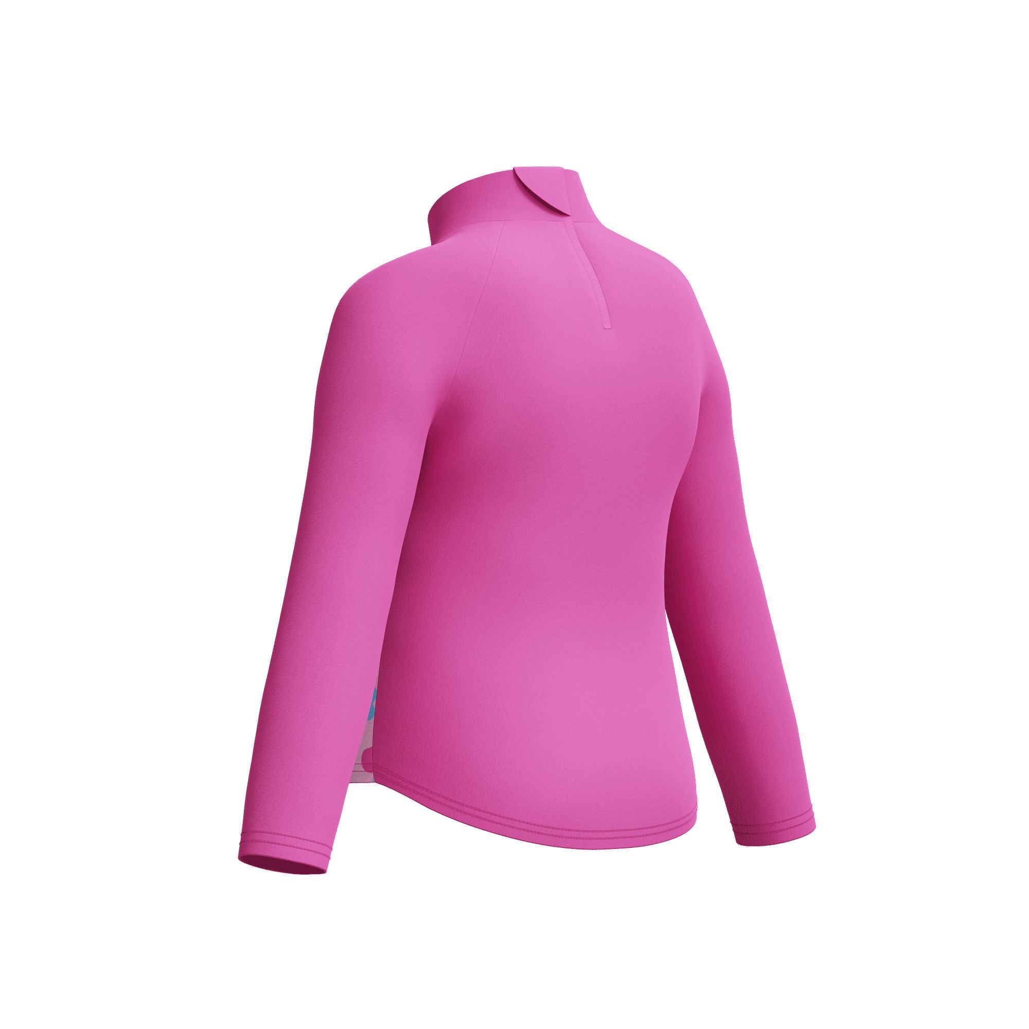 Long Sleeve Print Rash Guard Mädchen | Pink