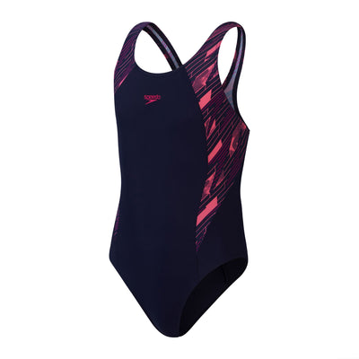 HyperBoom Splice Muscleback Mädchen Badeanzug | Navy