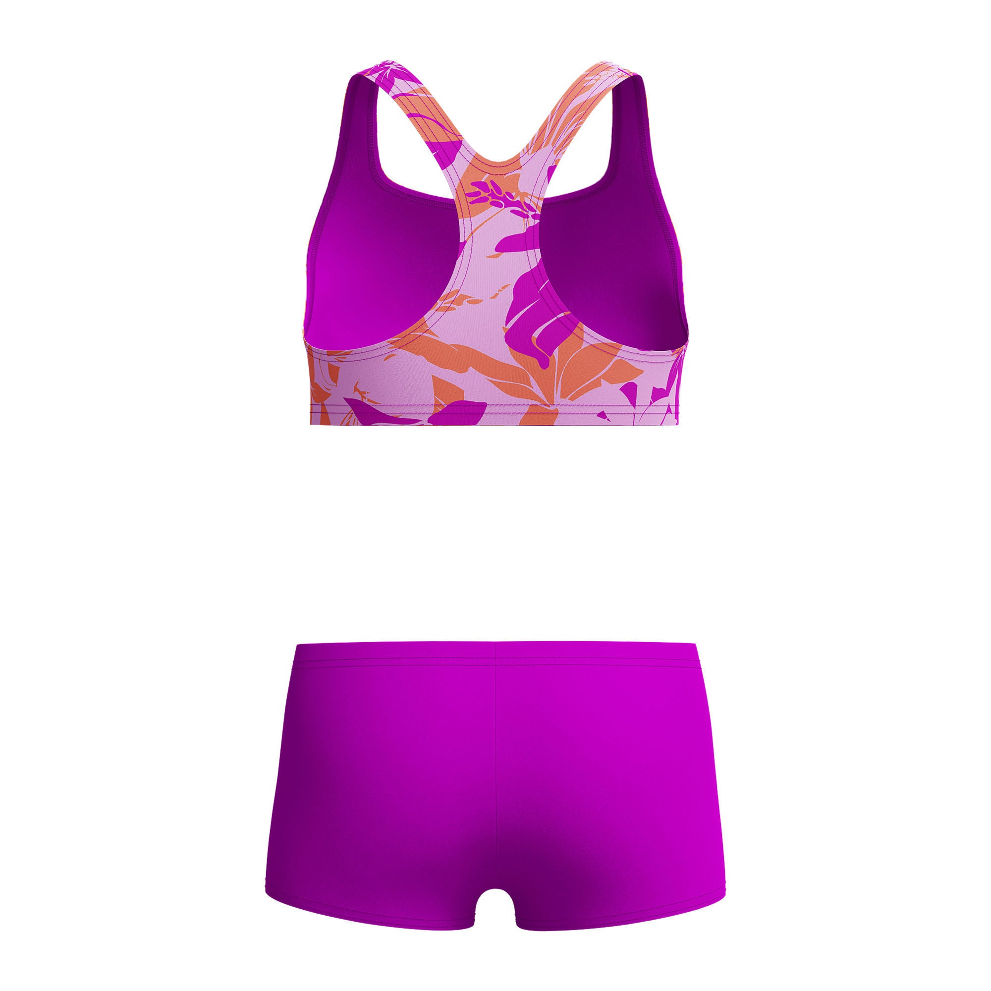 Allover Boyleg Short Jungen Badeanzug | Pink