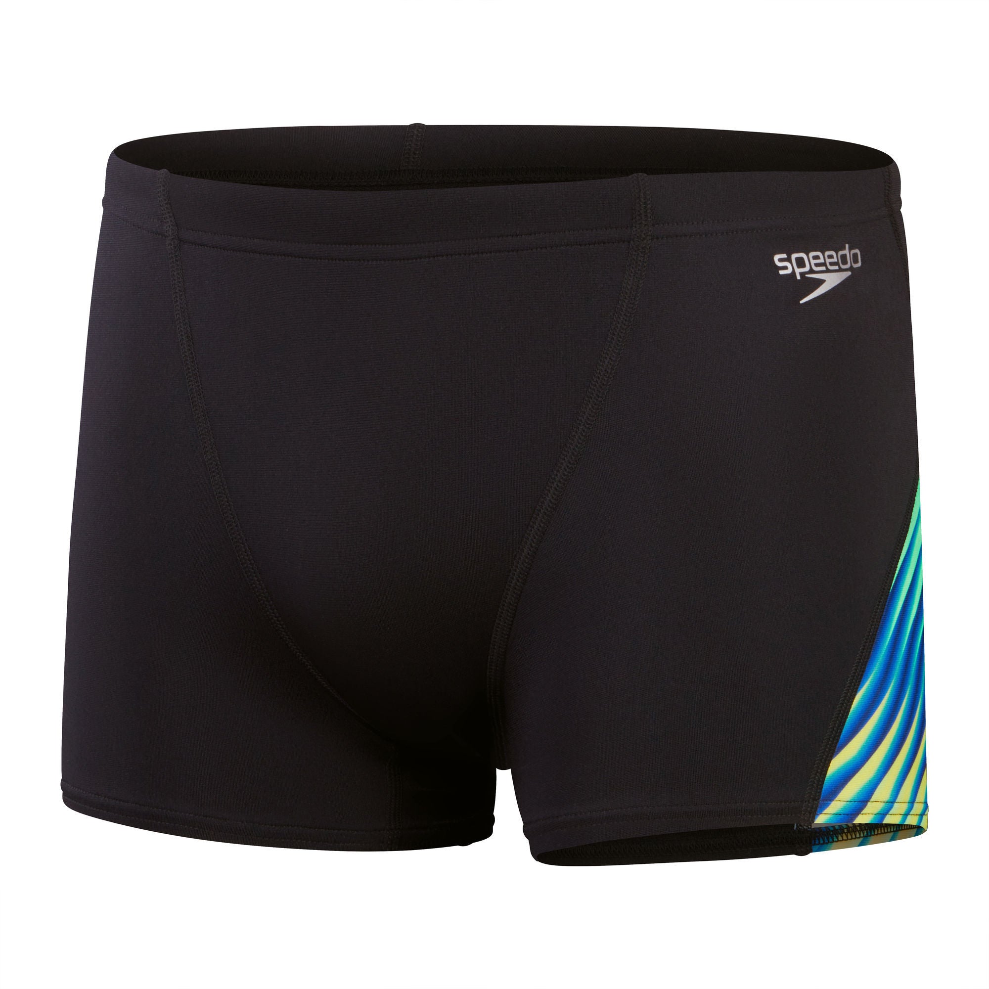 Allover Digi V-Cut Herren Aquashorts | Schwarz