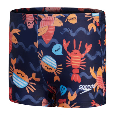 Digital Allover Jungen Badehose | Blau