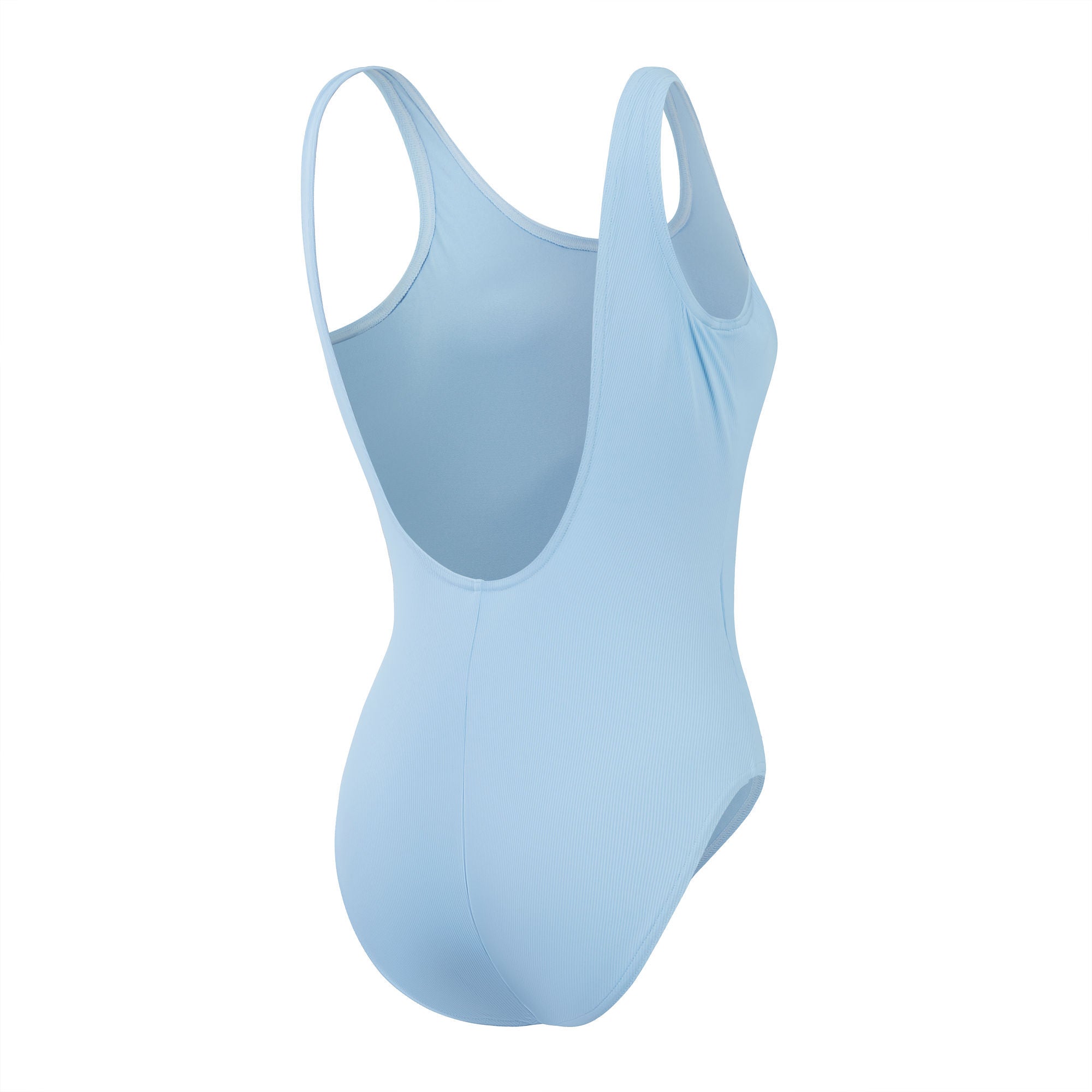 Textured Deep U-Back Damen Badeanzug | Blau