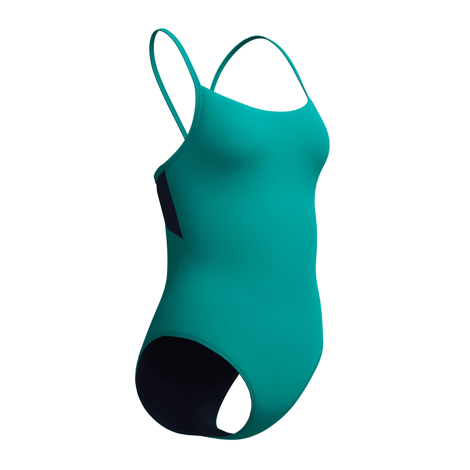 Solid Racerback Damen Badeanzug | Grün