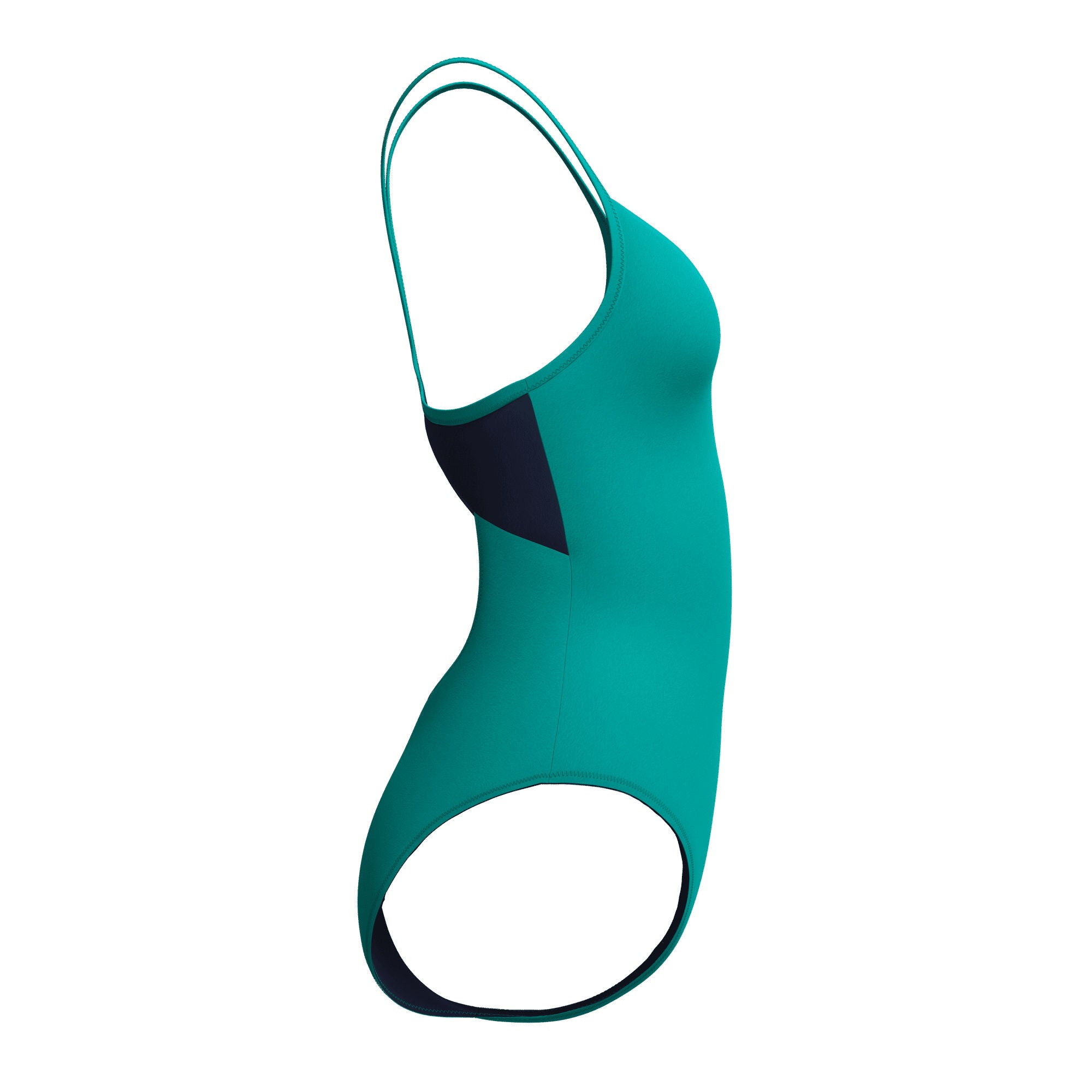 Solid Racerback Damen Badeanzug | Grün