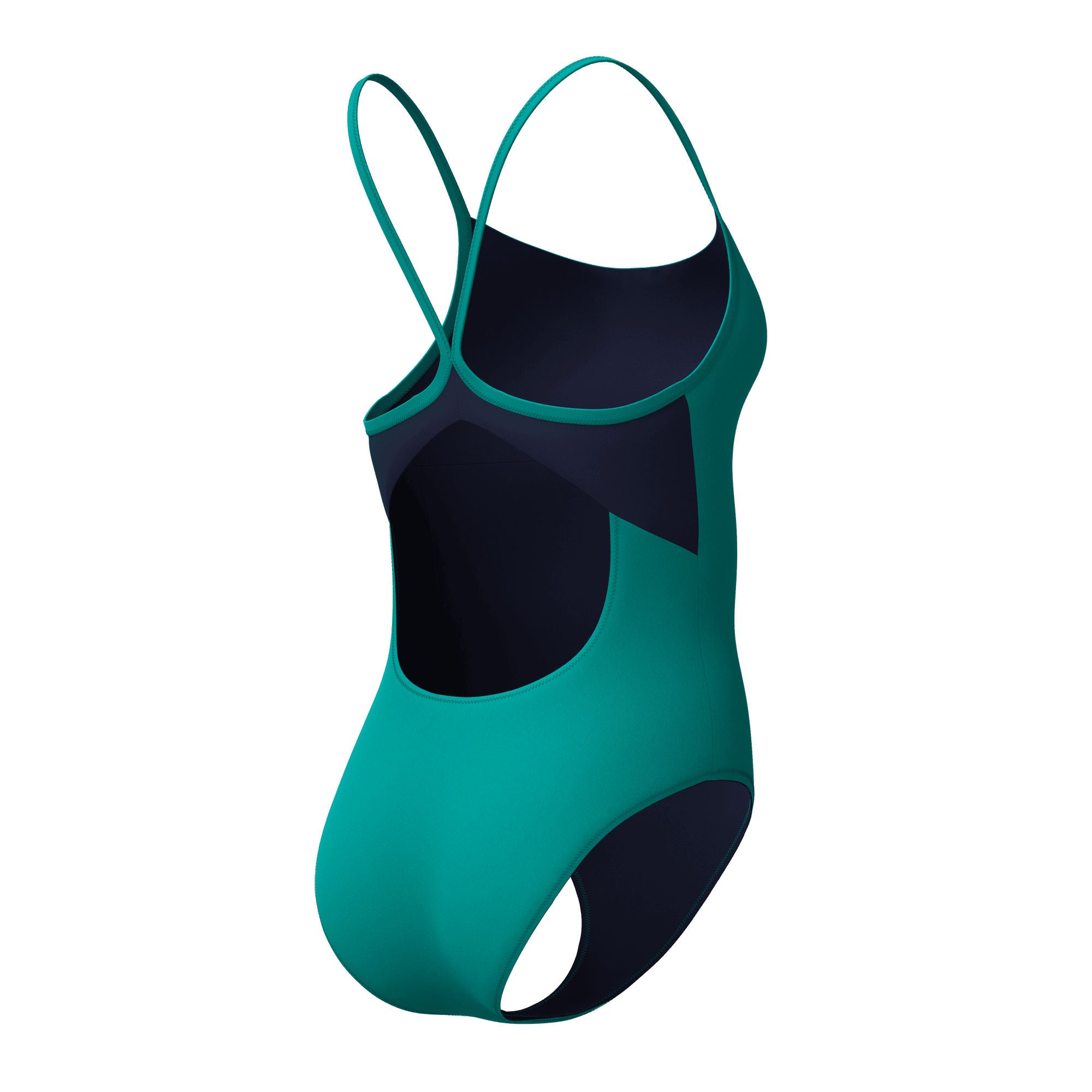 Solid Racerback Damen Badeanzug | Grün