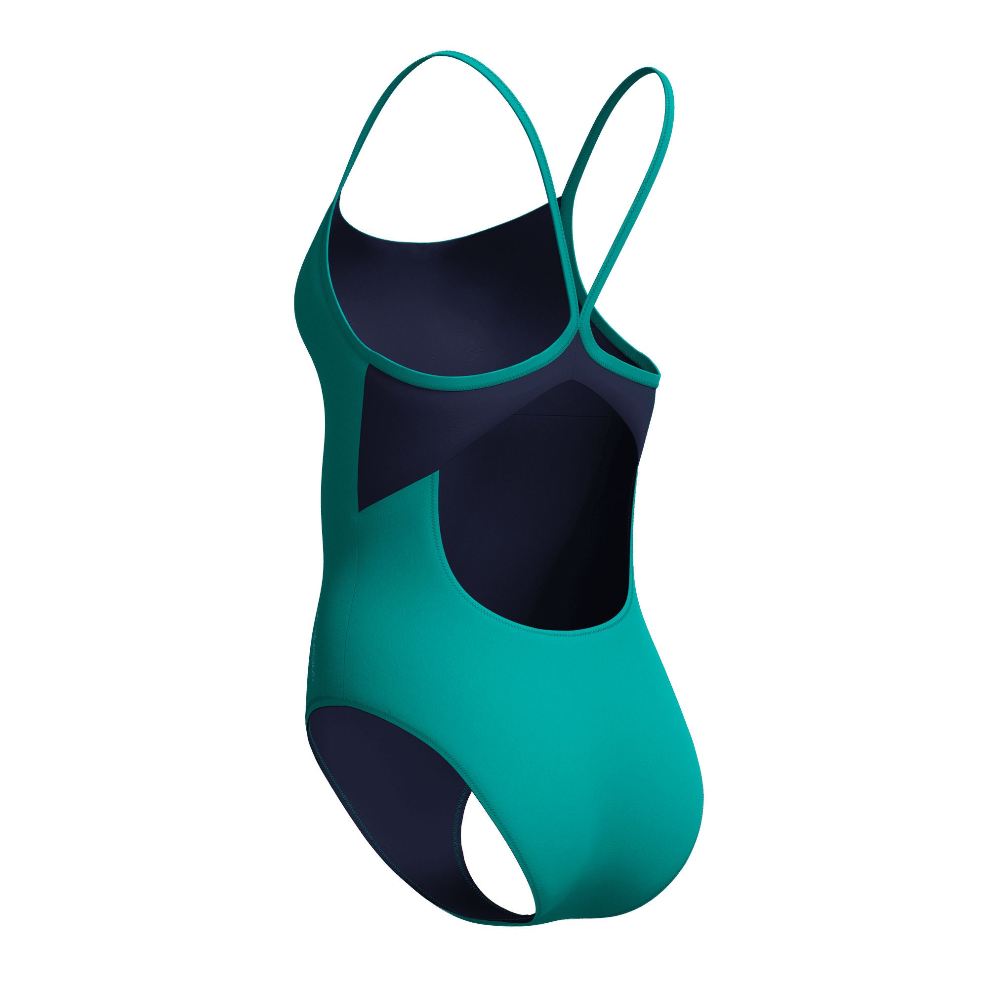 Solid Racerback Damen Badeanzug | Grün