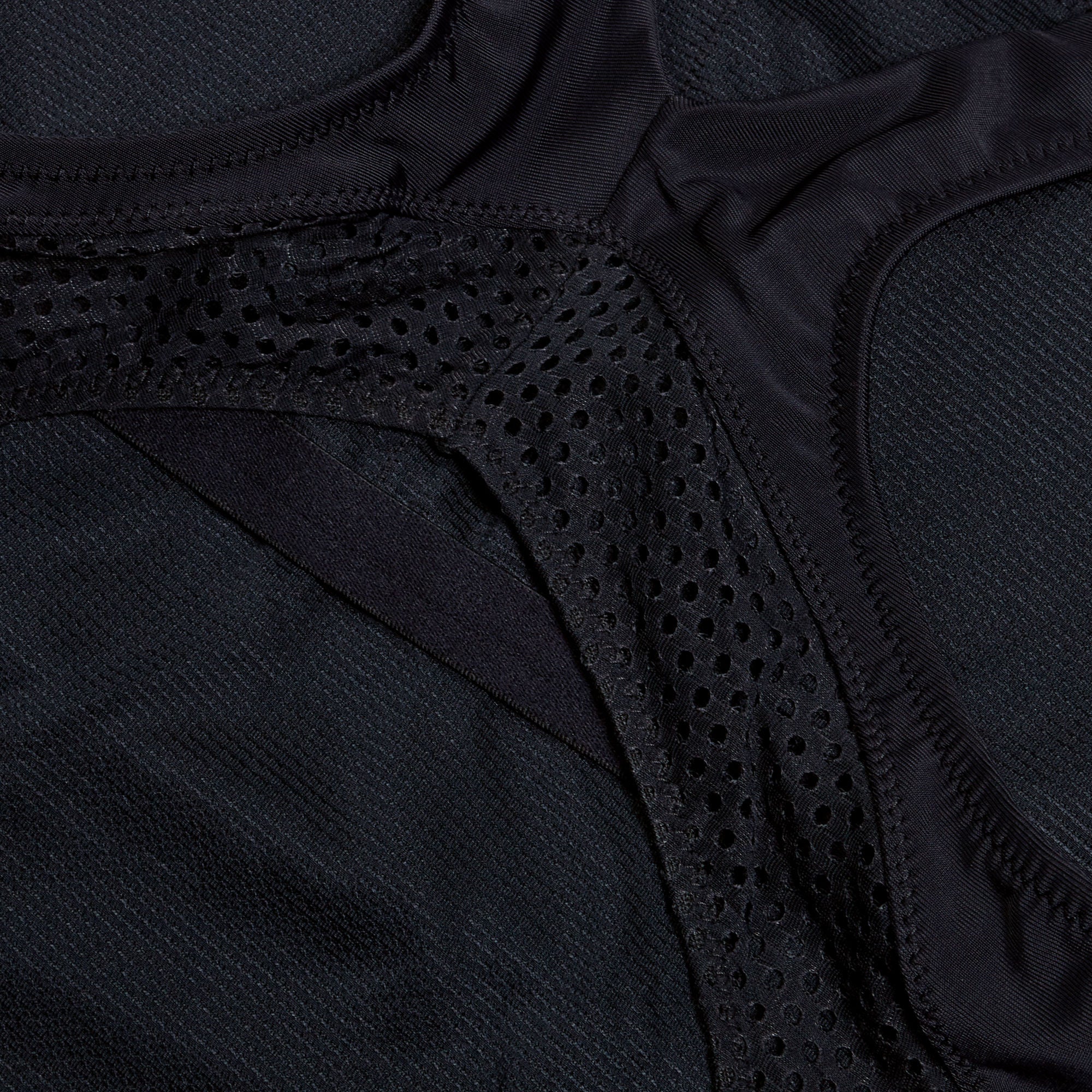 Solid Scoop with Mesh Damen Badeanzug | Anthrazit